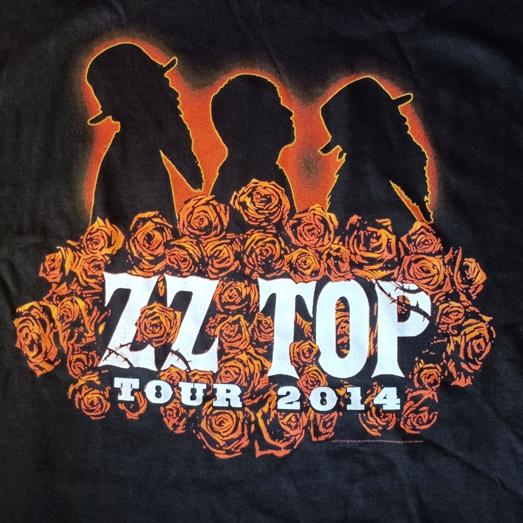 Vintage ZZ Top T Shirt Mens Large Black Southern Blues Tour 2014 Rock Licensed Alstyle Size US L / EU 52-54 / 3 - 6 Thumbnail