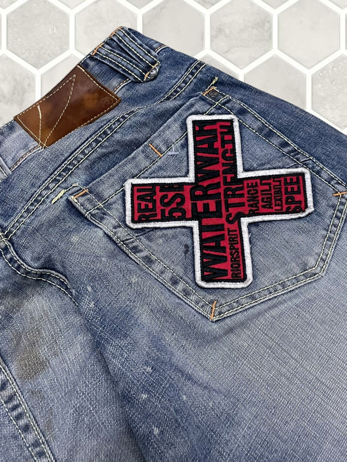 Japanese Brand Vintage Japan Streetwear RealBvoice Patchwork Baggy Denim Size US 32 / EU 48 - 18 Thumbnail
