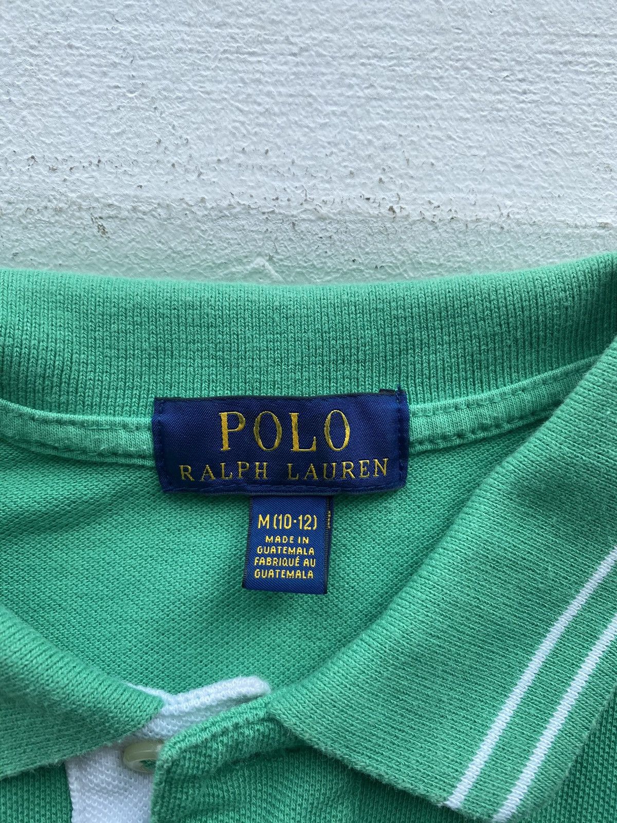 Designer × Polo Ralph Lauren × Vintage Polo Ralph Lauren 3 Green Big Logo Polo Shirt Womens M Size M / US 6-8 / IT 42-44 - 4 Thumbnail