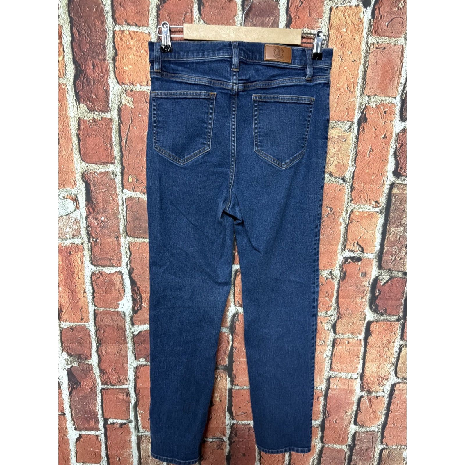 Lands' End Lands' End Jeans Women Sz 8 Tall Recover Mid Rise Straight Leg Port Indigo Wash Jeans Size 30" / US 8 / IT 44 - 3 Thumbnail