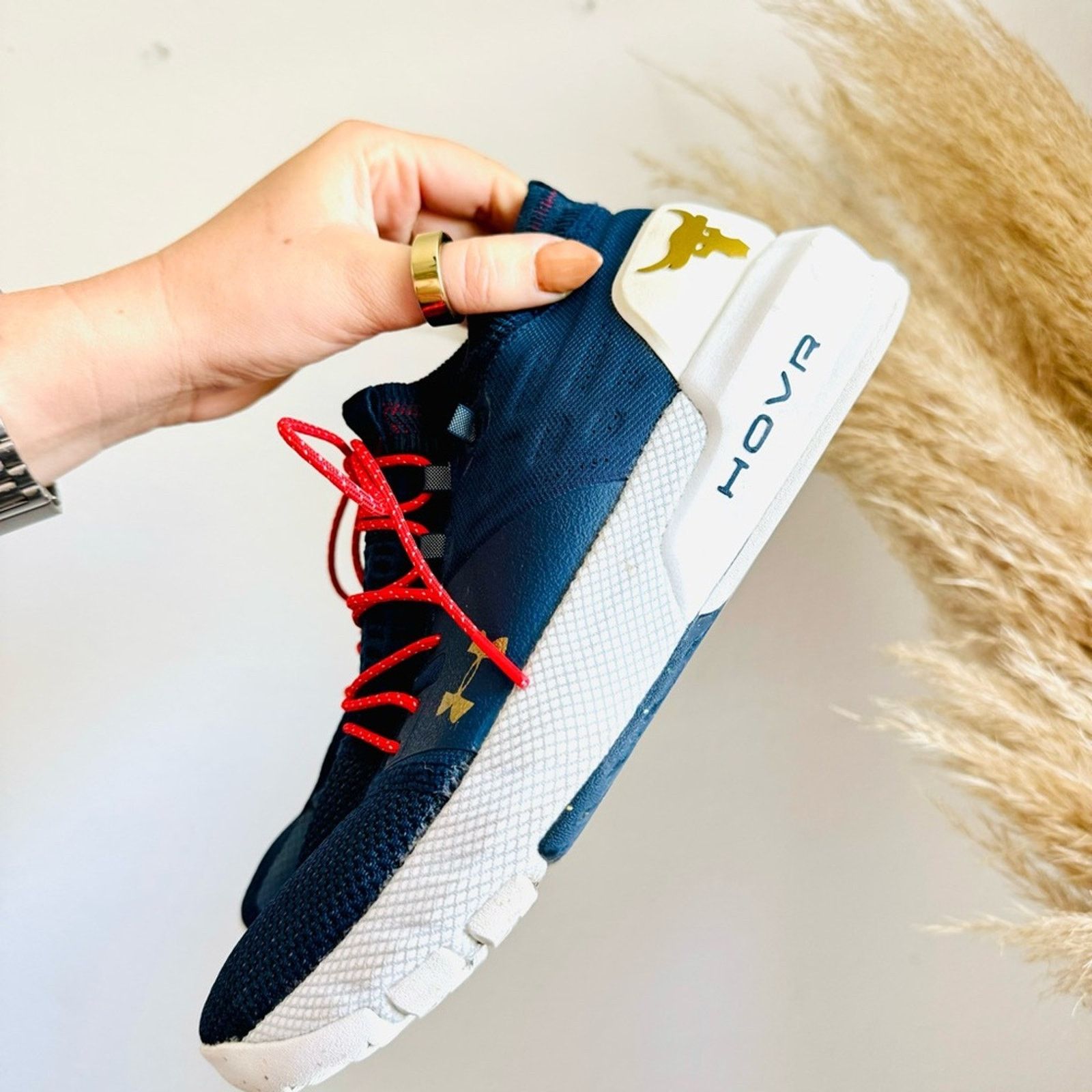 Under Armour UNDER ARMOUR Navy Blue Red White Collab Sneakers Shoes Size US 7.5 / EU 40-41 - 6 Thumbnail