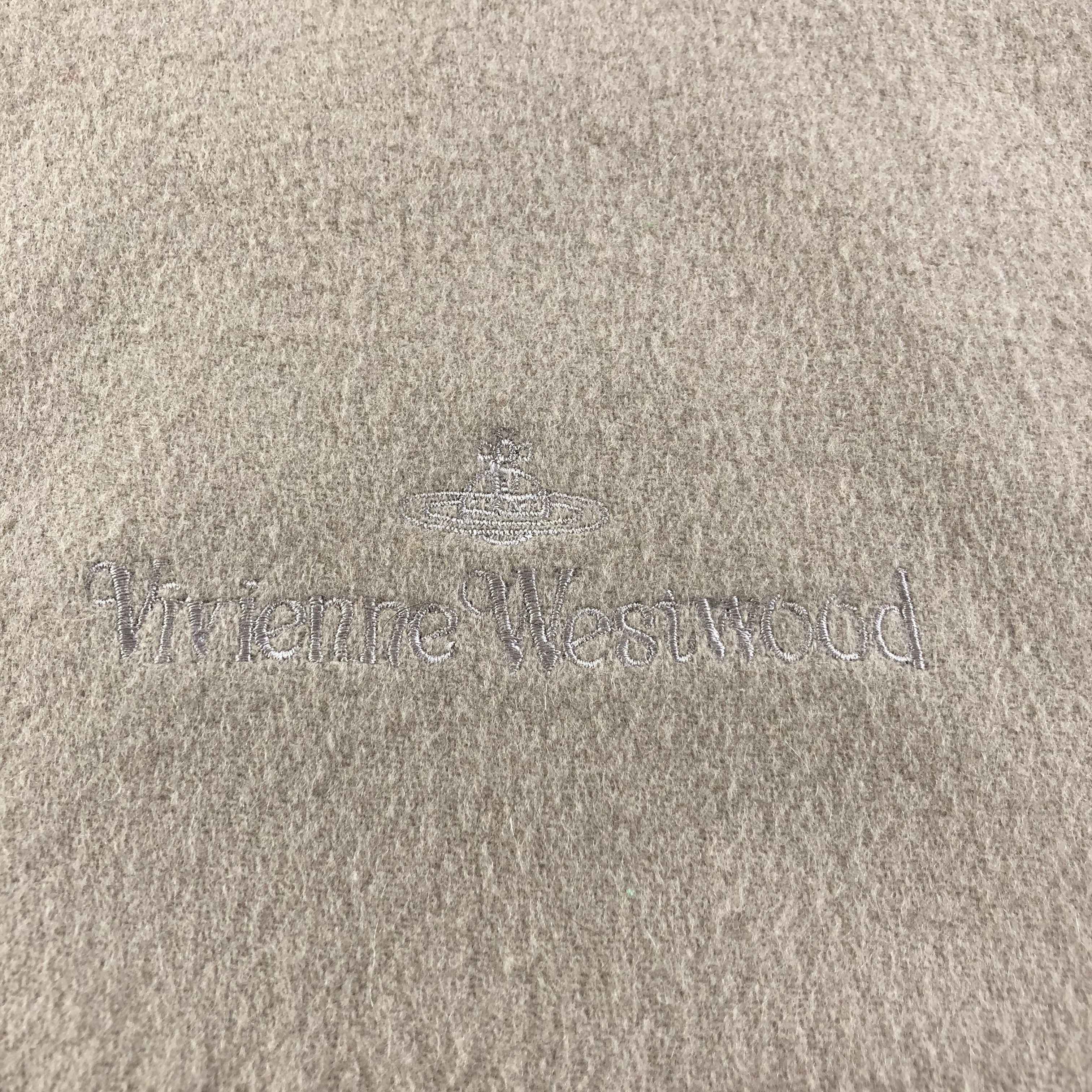 Vivienne Westwood Vivienne Westwood Plain Wool Scarf Muffler V1292 Size ONE SIZE - 4 Thumbnail