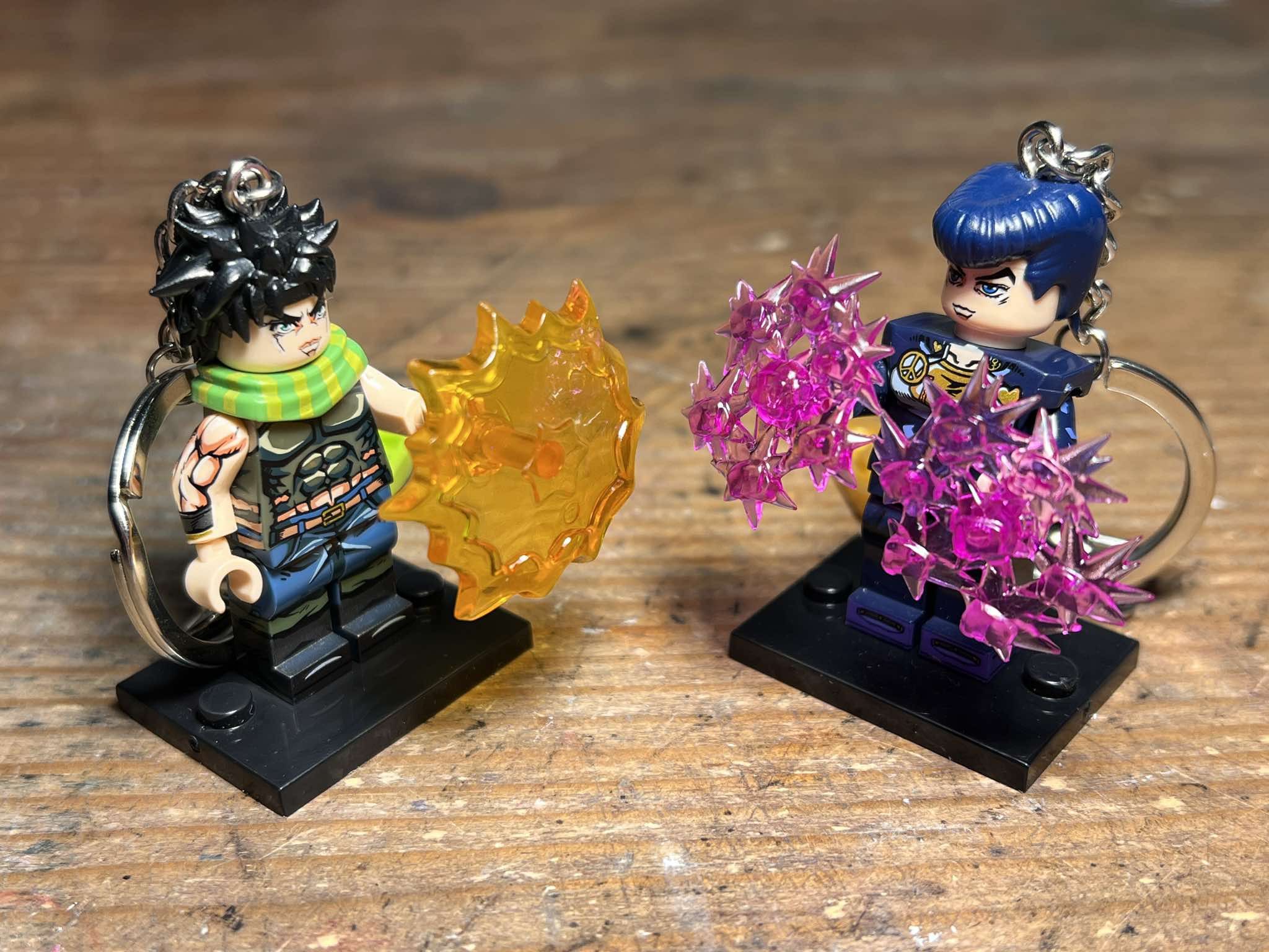 Anime Jojo joseph josuke anime mini figurine keychain keyring Size ONE SIZE - 7 Thumbnail