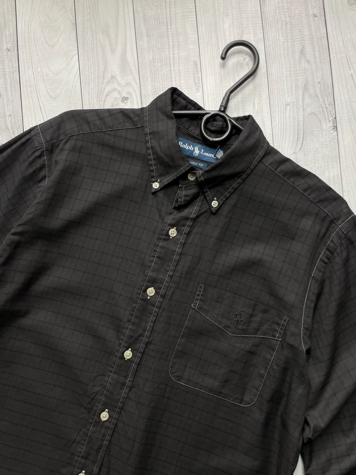 Polo Ralph Lauren × Vintage Vintage polo Ralph Lauren shirt rare size M black Size US M / EU 48-50 / 2 - 2 Thumbnail