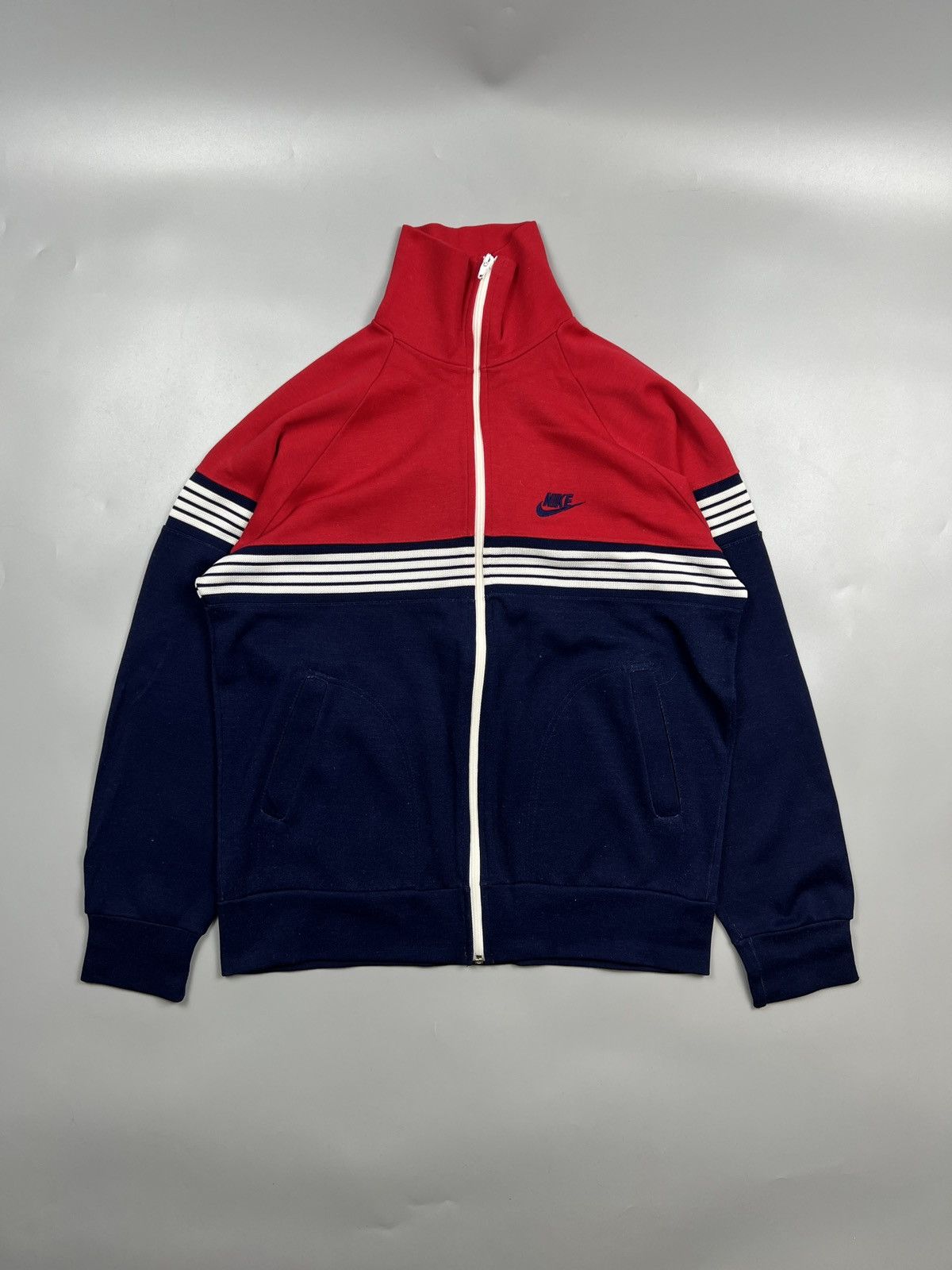Nike × Vintage 70's Nike Vintage Tracksuit Top (Y0646) Size US L / EU 52-54 / 3 - 1 Thumbnail