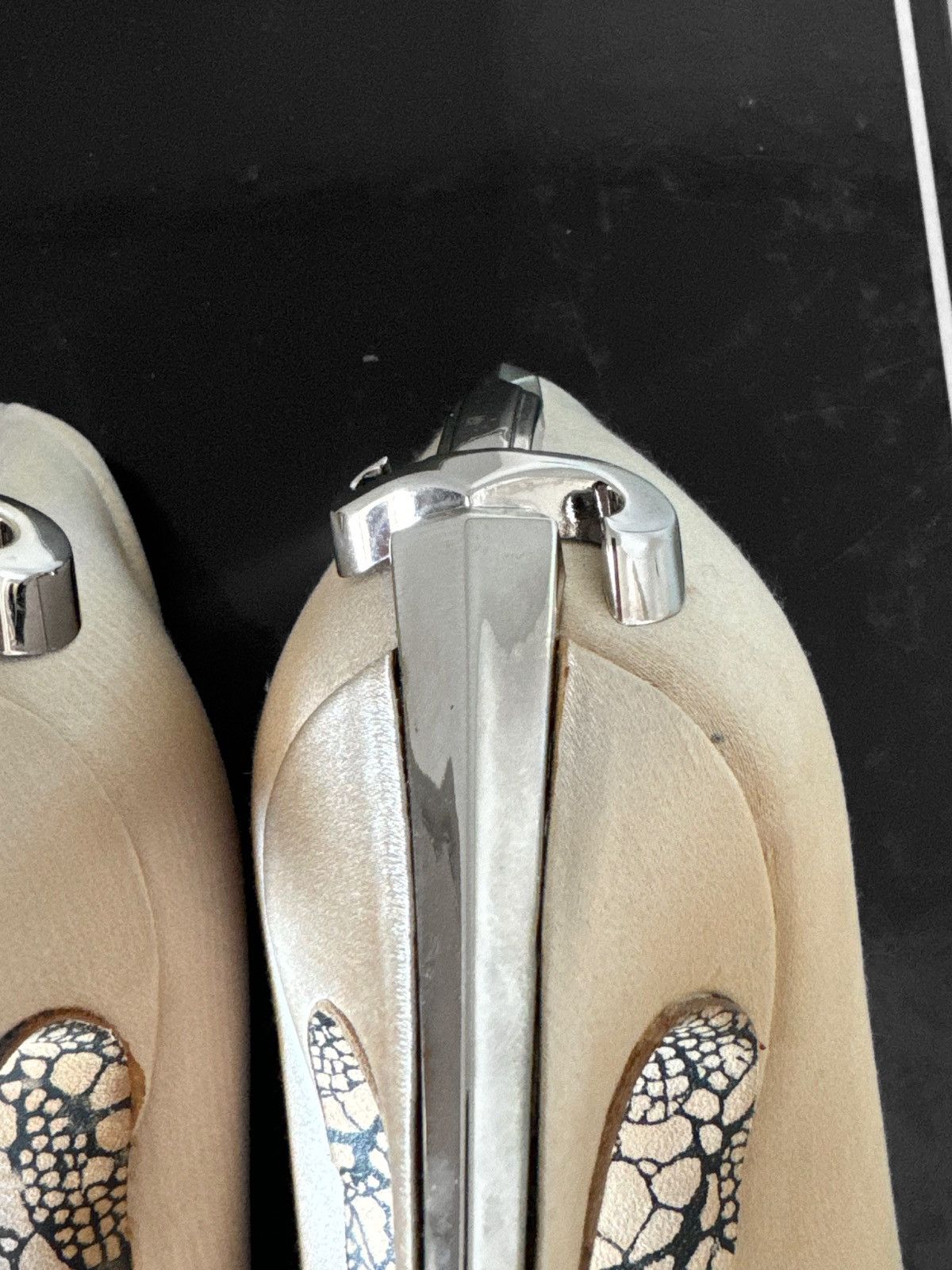 Paciotti Cesare Paciotti Dagger Heels – Gold Satin Edition Size US 7.5 / IT 37.5 - 10 Thumbnail