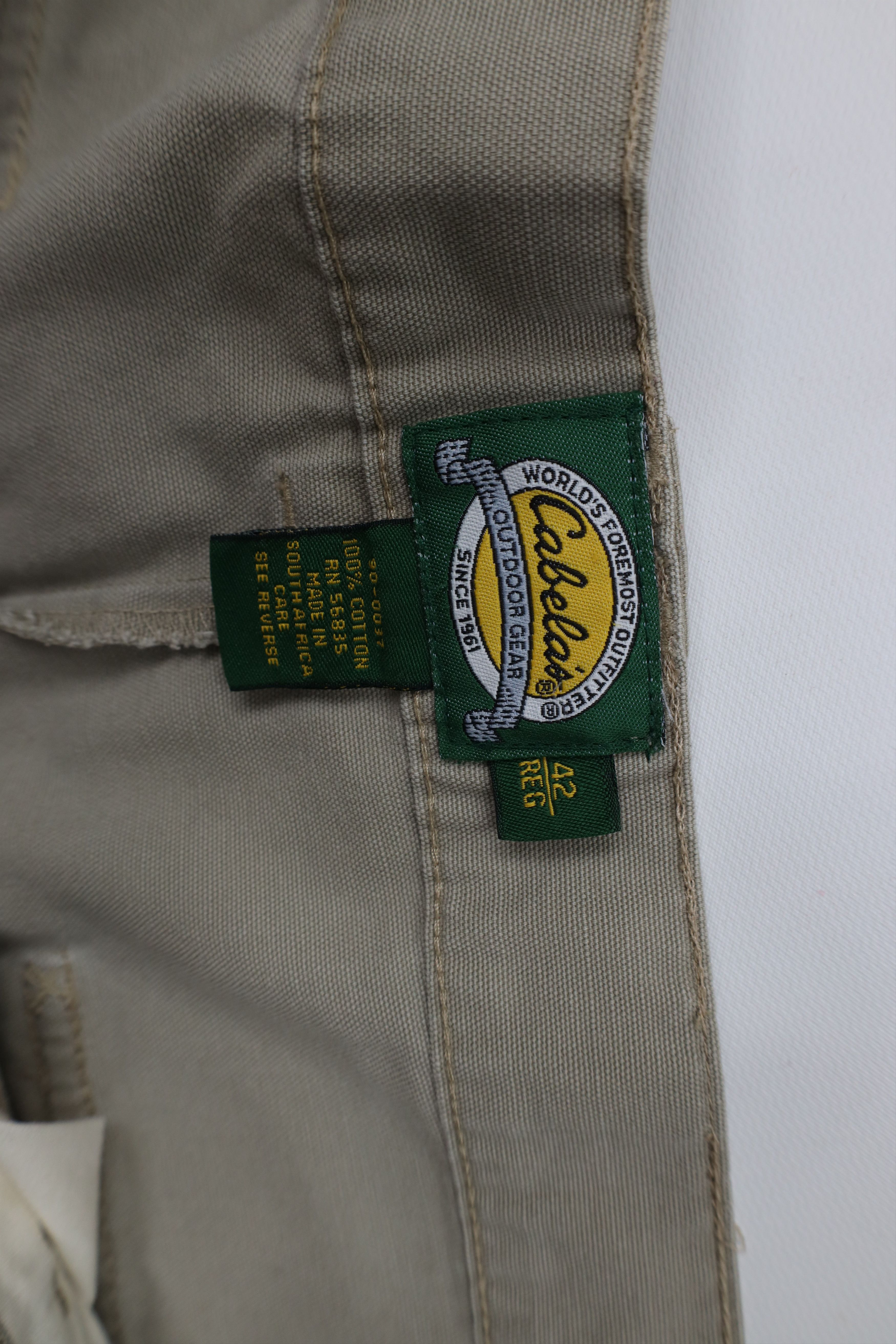 Cabelas Vintage Cabelas Double Knee Wide Leg Cargo Pants Beige Size US 42 / EU 58 - 8 Thumbnail