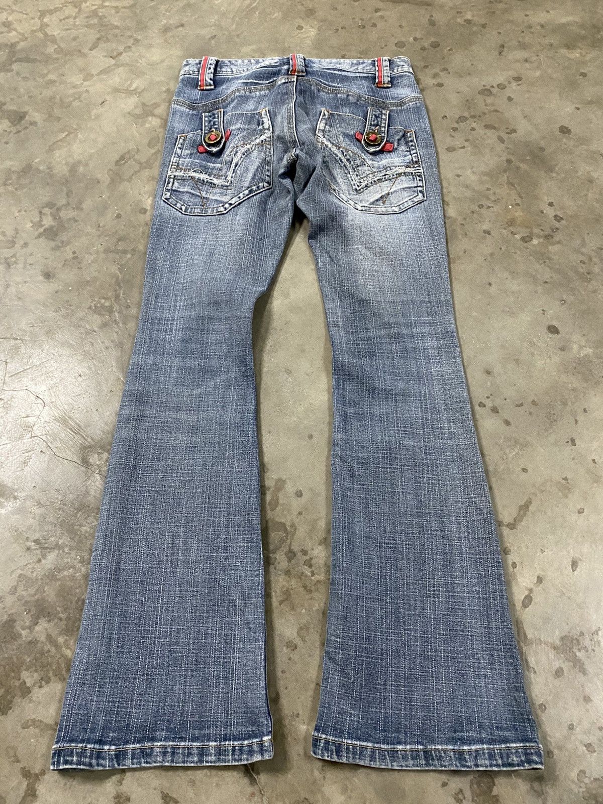 Hysteric Glamour Flare Jeans Japanese BCBG Vintage Wash Blue @309 Size US 28 / EU 44 - 1 Thumbnail