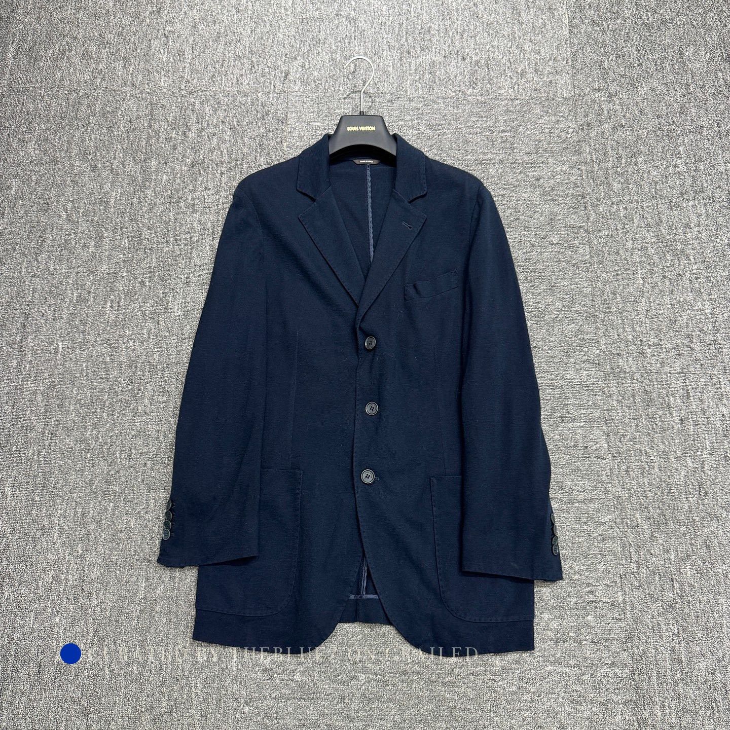 Loro Piana Blue Single-Breasted Light Jacket Blazer Size US M / EU 48-50 / 2 - 1 Thumbnail