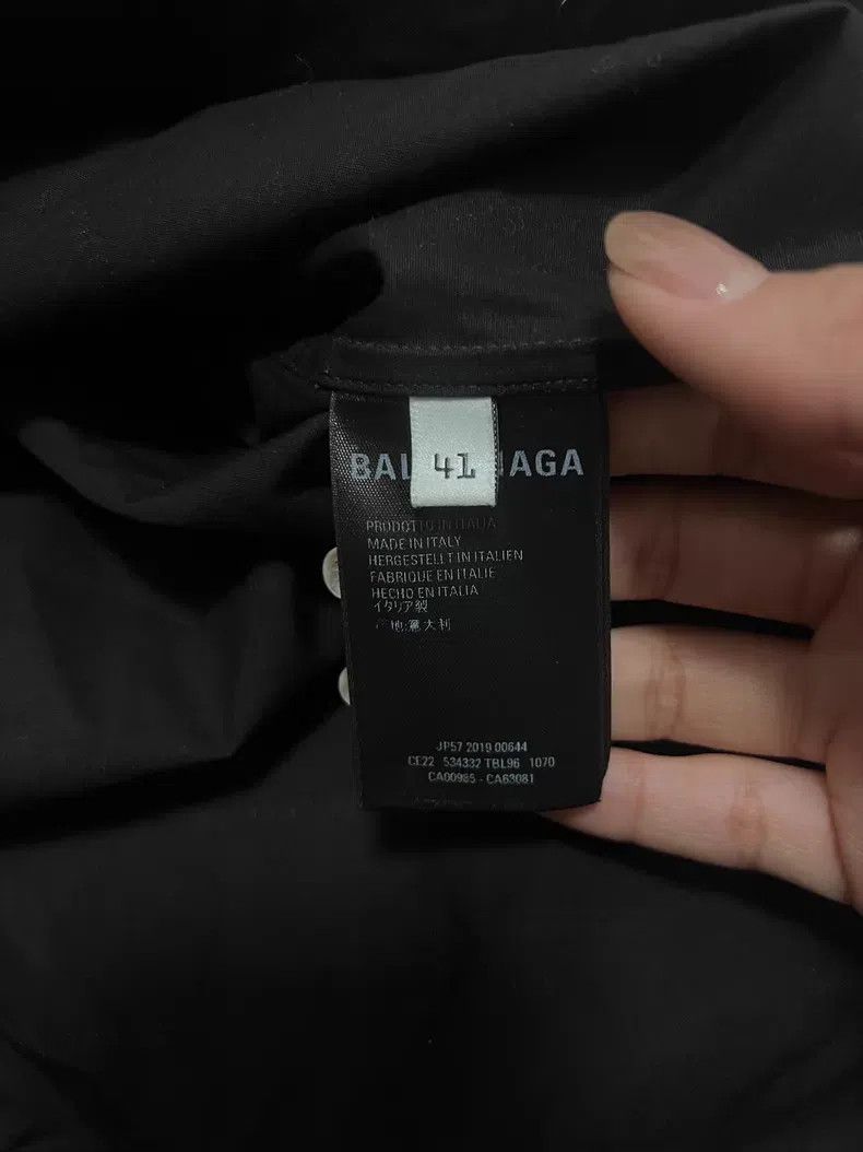 Balenciaga Balenciaga size 41 All-over print short-sleeve shirt - Bla Size US S / EU 44-46 / 1 - 3 Thumbnail