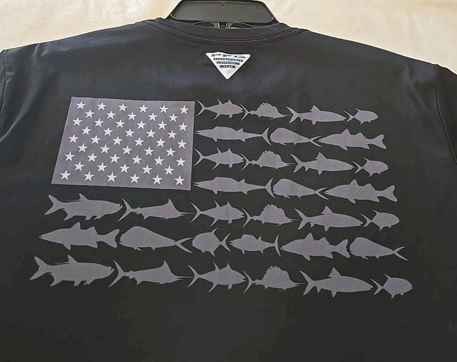 Columbia Columbia Men's Long Sleeve Fishing Shirt with Fish Flag Back Size US M / EU 48-50 / 2 - 5 Thumbnail