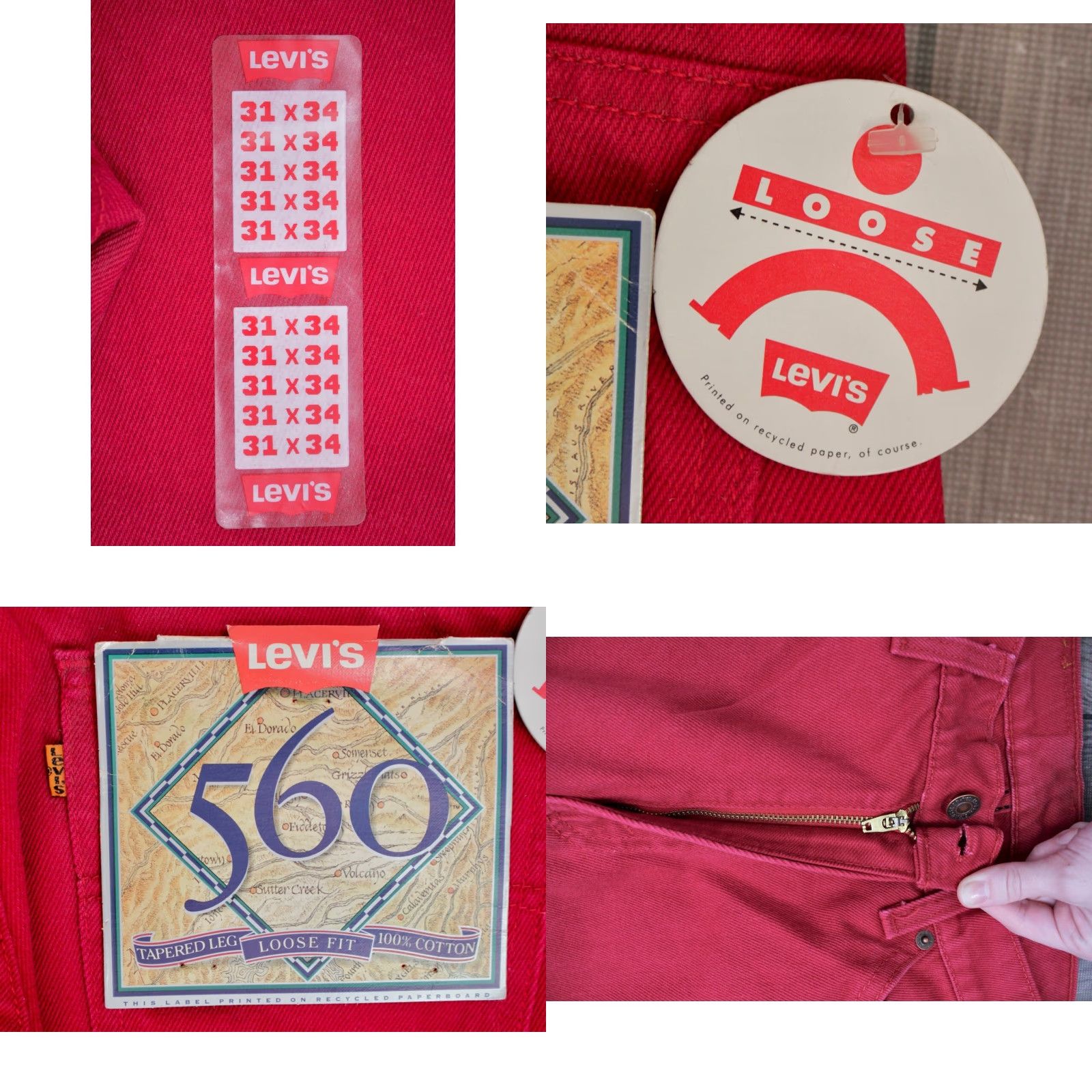 Levi's VINTAGE Levi's 560 Jeans Shirt? Size US 31 - 8 Thumbnail