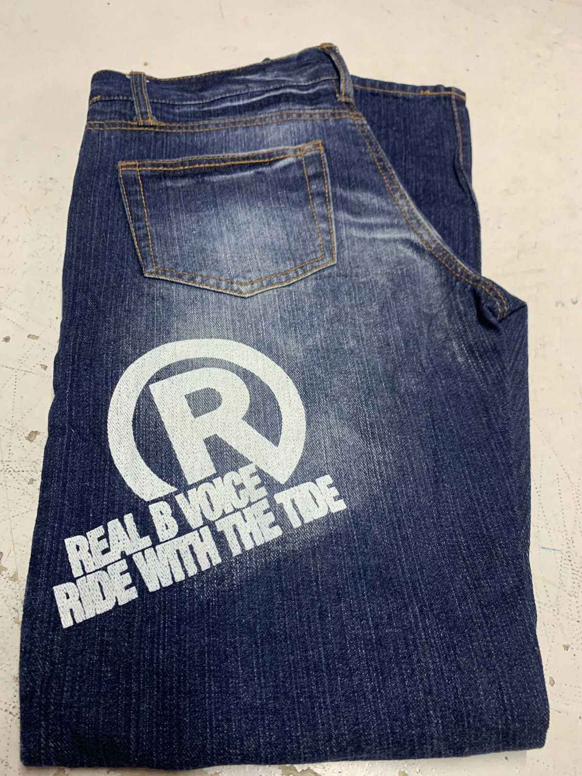 Other Real bvoice denim distressed and patchwork Size US 31 - 22 Thumbnail