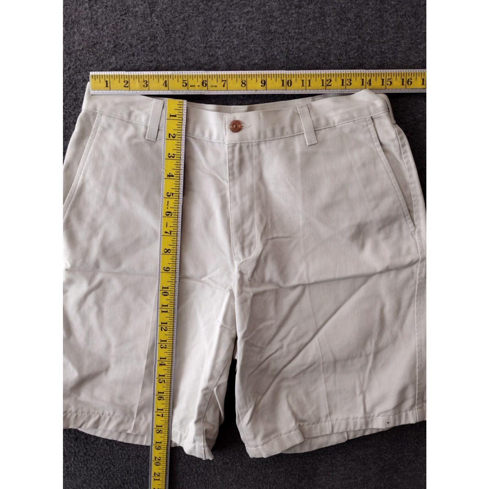 Farah FARAH Chino Shorts Shirt 30W Tan Women 90s Casual 4-Pocket Slit Pockets Mid Rise Cotton Spandex Beachwear? Size 30" / US 8 / IT 44 - 4 Thumbnail