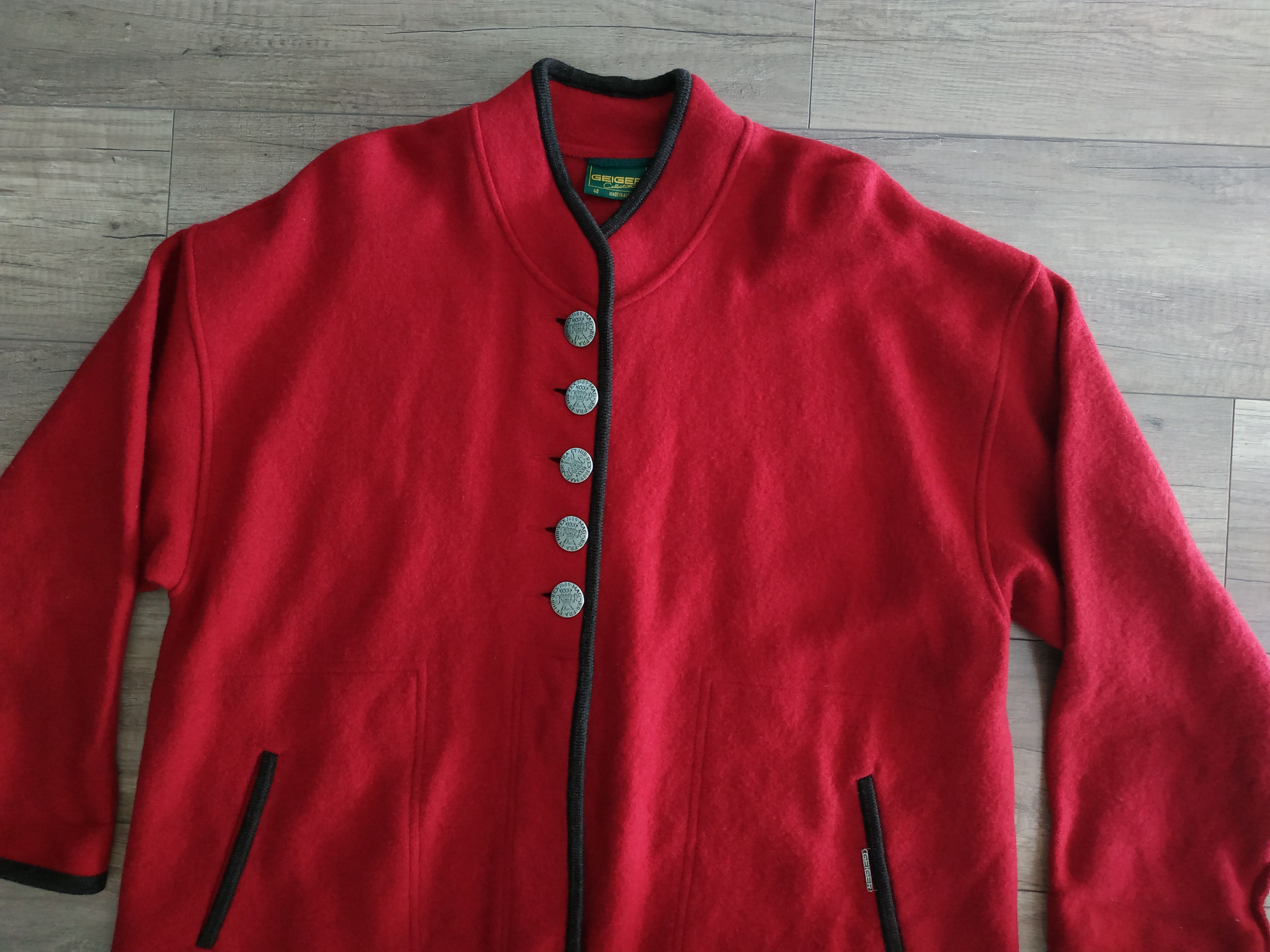 Other Geiger Tyrol Women's 100% Wool Coat/Jacket, s. 40 ( L / XL) Size XL / US 12-14 / IT 48-50 - 3 Thumbnail