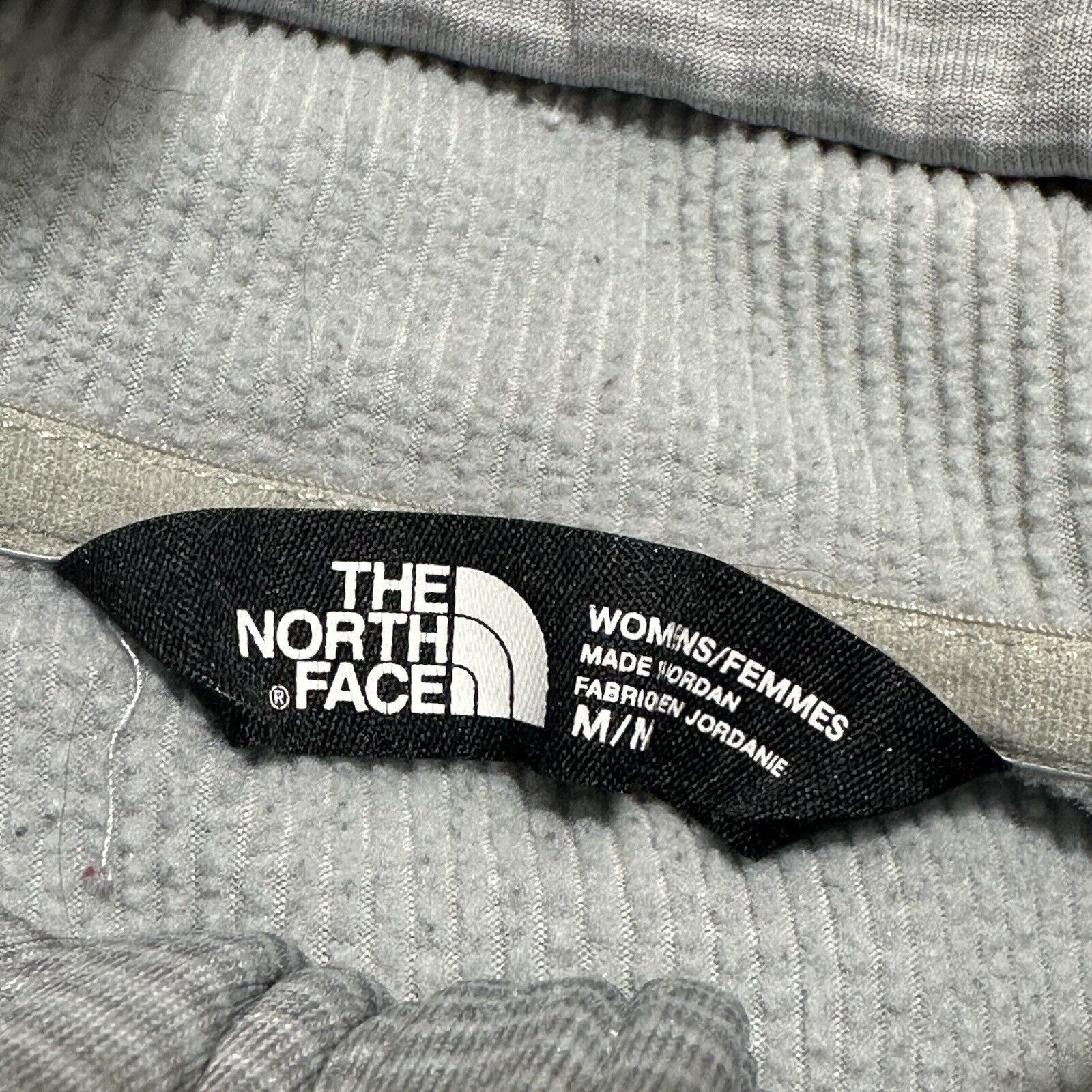 The North Face The North Face Medium Hoodie Fleece Gray Striped Sweatshirt Size M / US 6-8 / IT 42-44 - 3 Thumbnail