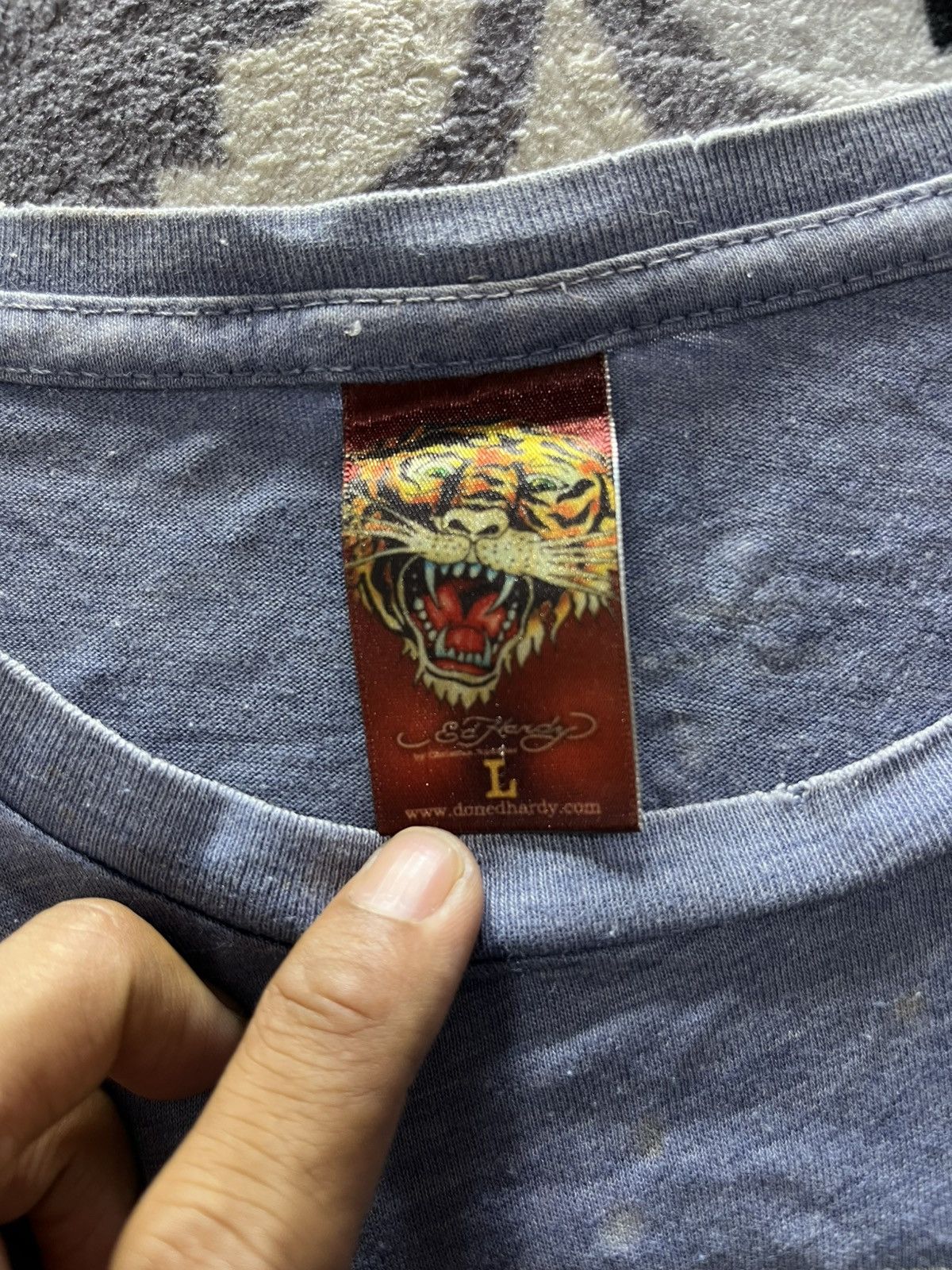 Ed Hardy Vintage ed hardy distressed ghostriders tshirt Size L / US 10 / IT 46 - 6 Thumbnail
