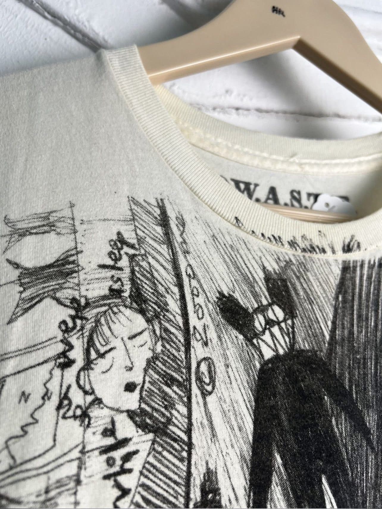 Band Tees Vintage Radiohead W.A.S.T.E Scribble Graphic Tee Size S Size US S / EU 44-46 / 1 - 4 Thumbnail