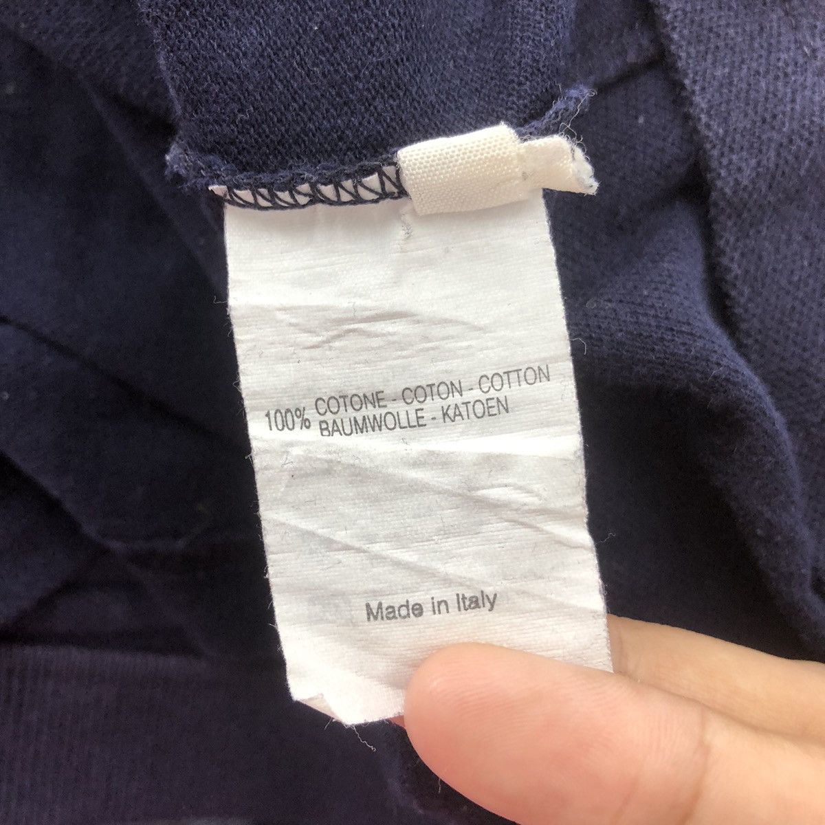 Trussardi Vintage TRUSSARDI Made In Italy Minimalist Design Polo Tee Size US M / EU 48-50 / 2 - 7 Thumbnail
