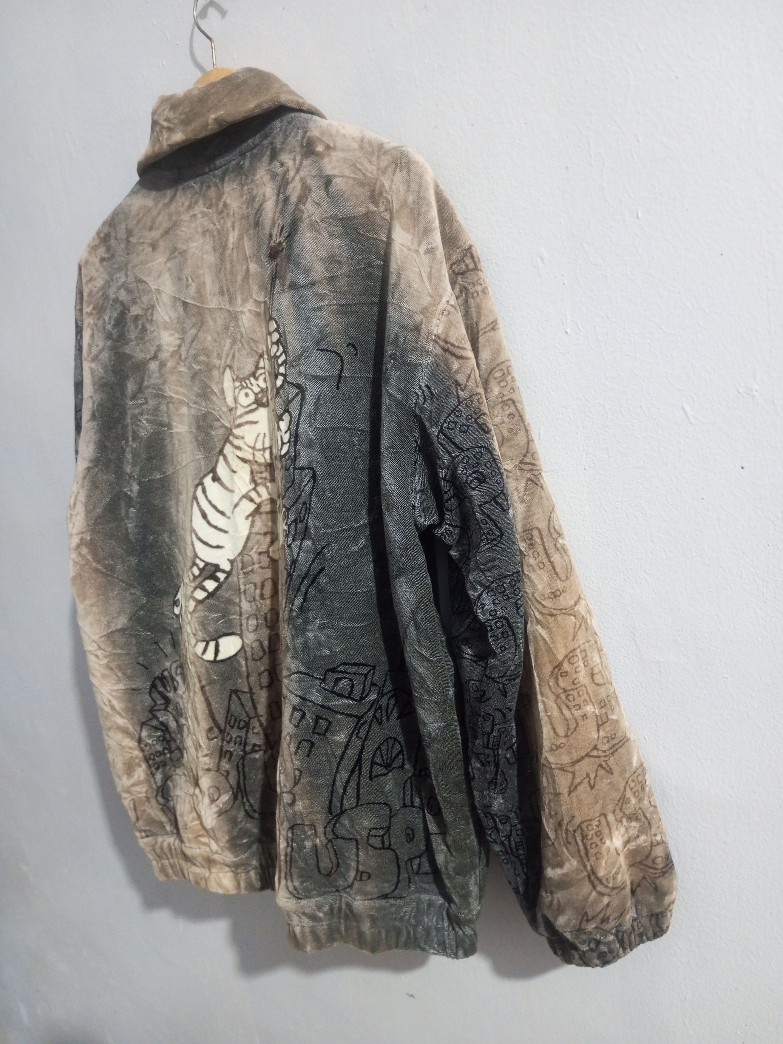 If Six Was Nine × Japanese Brand × Le Grande Bleu (L.G.B.) Vintage uspp sun fadded velvet jacket Size US L / EU 52-54 / 3 - 8 Thumbnail