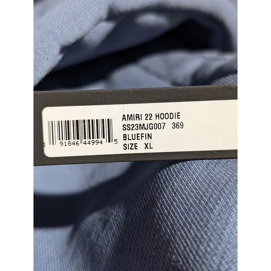 Amiri o1rshd1 Q:3 / Amiri 22 Hoodie in Bluefin Size US XL / EU 56 / 4 - 21 Thumbnail
