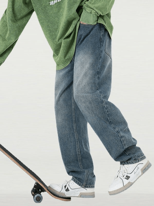 Japanese Brand × Jean Men's loose versatile trendy straight jeans y2k Size US 32 / EU 48 - 3 Thumbnail