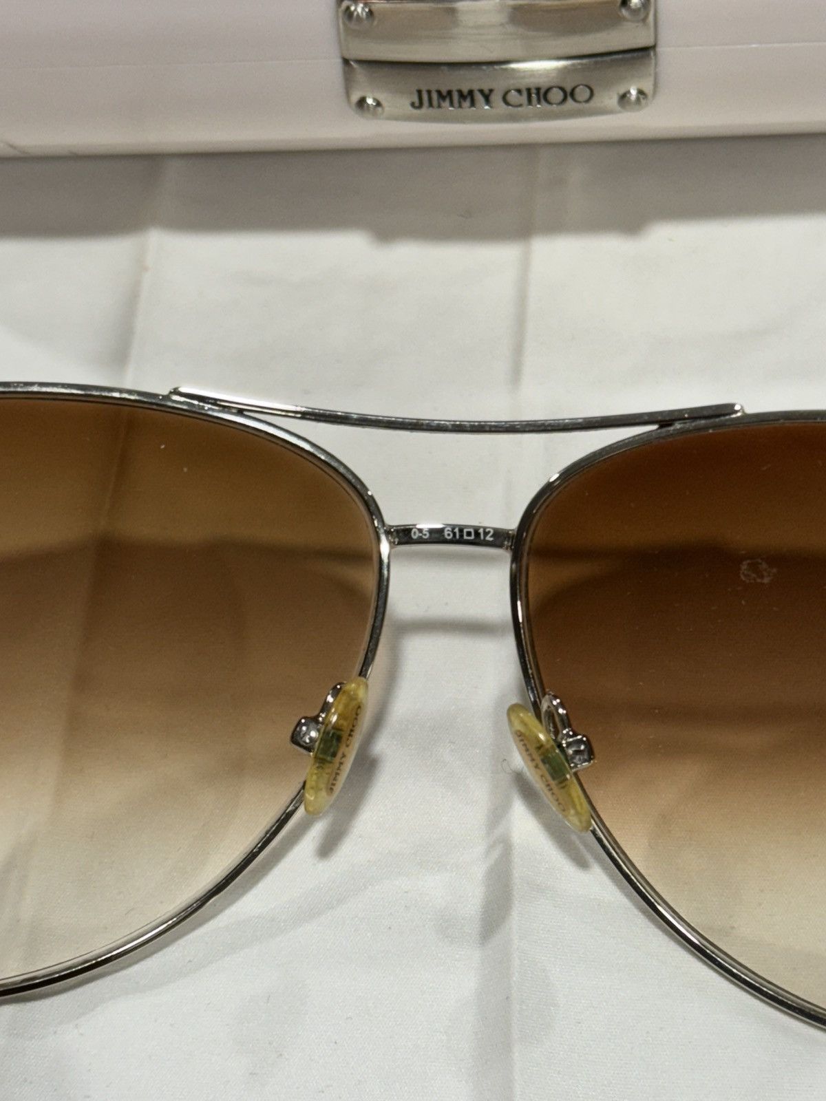 Jimmy Choo Jimmy Choo Aviator Sunglasses Size ONE SIZE - 5 Thumbnail