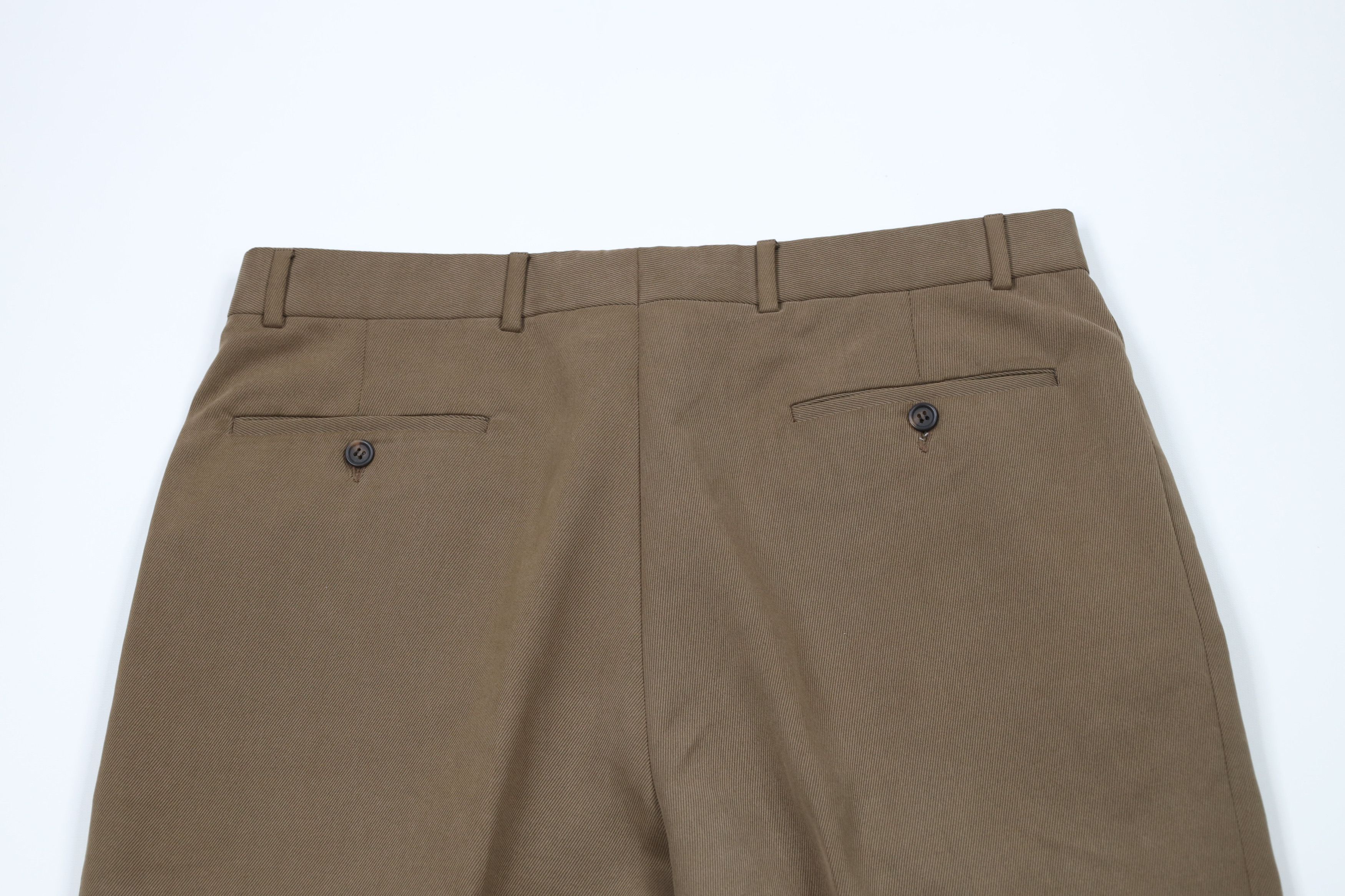 Vintage Vintage 90s Streetwear Pleated Wide Leg Whipcord Chino Pants Size US 34 / EU 50 - 11 Thumbnail
