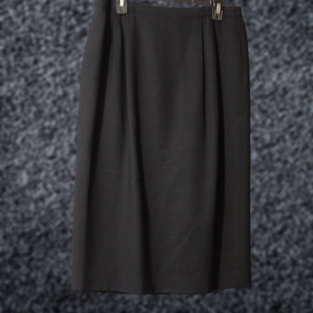 Talbots Talbots Petite 100% Wool Straight Pencil Skirt USA Lined Career Size 14 Black Midi Women Skirt Professional Size 36" / US 14 / IT 50 - 1 Thumbnail