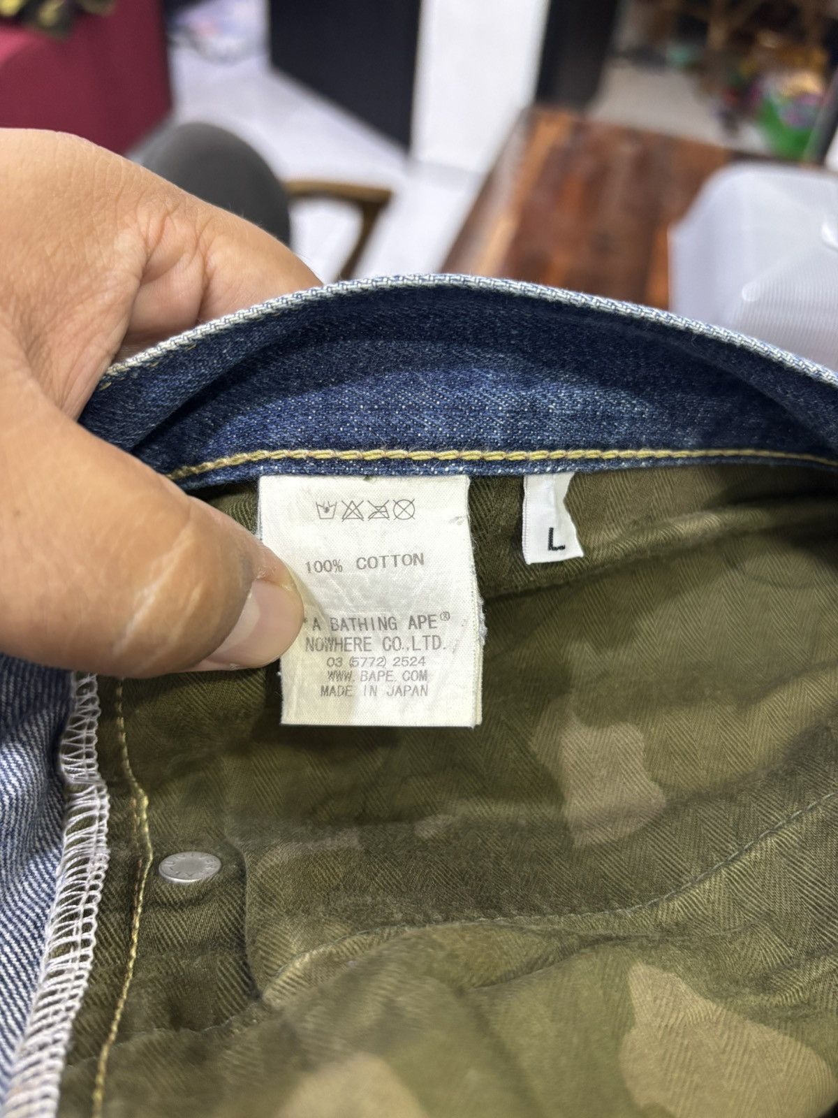 Bape Bape Denim Jeans Size US 36 / EU 52 - 10 Thumbnail