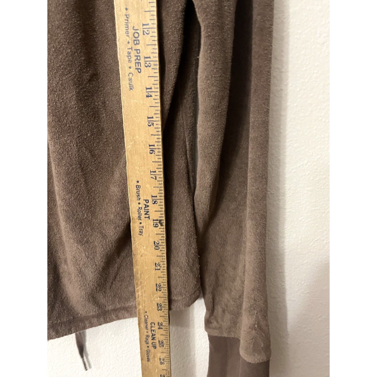 Express Express Women's Brown Velour Zip Up Hoodie Jacket S Adult Small Regular Velour Hoodie Pockets Retro Y2K, 90s Theme, Brown, Size S Womens Size S / US 4 / IT 40 - 5 Thumbnail