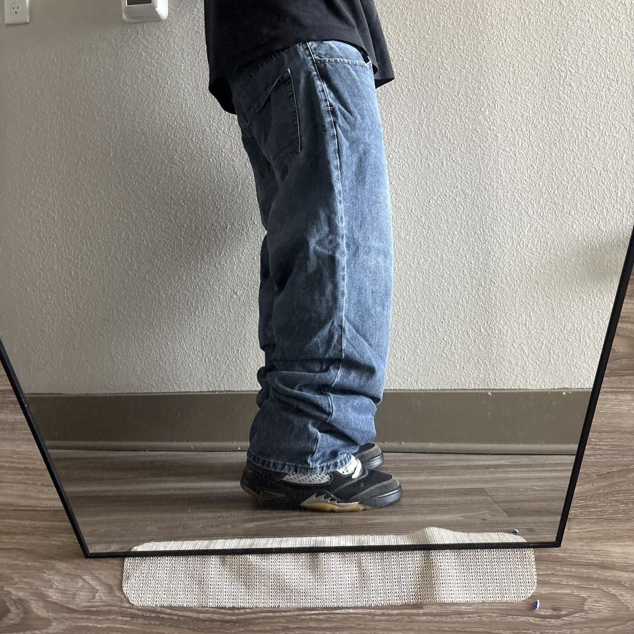 Vintage Crazy Vintage Y2K/2000s Grunge Dark Wash Skater Denim Jeans! 38x30 Size US 38 / EU 54 - 2 Thumbnail