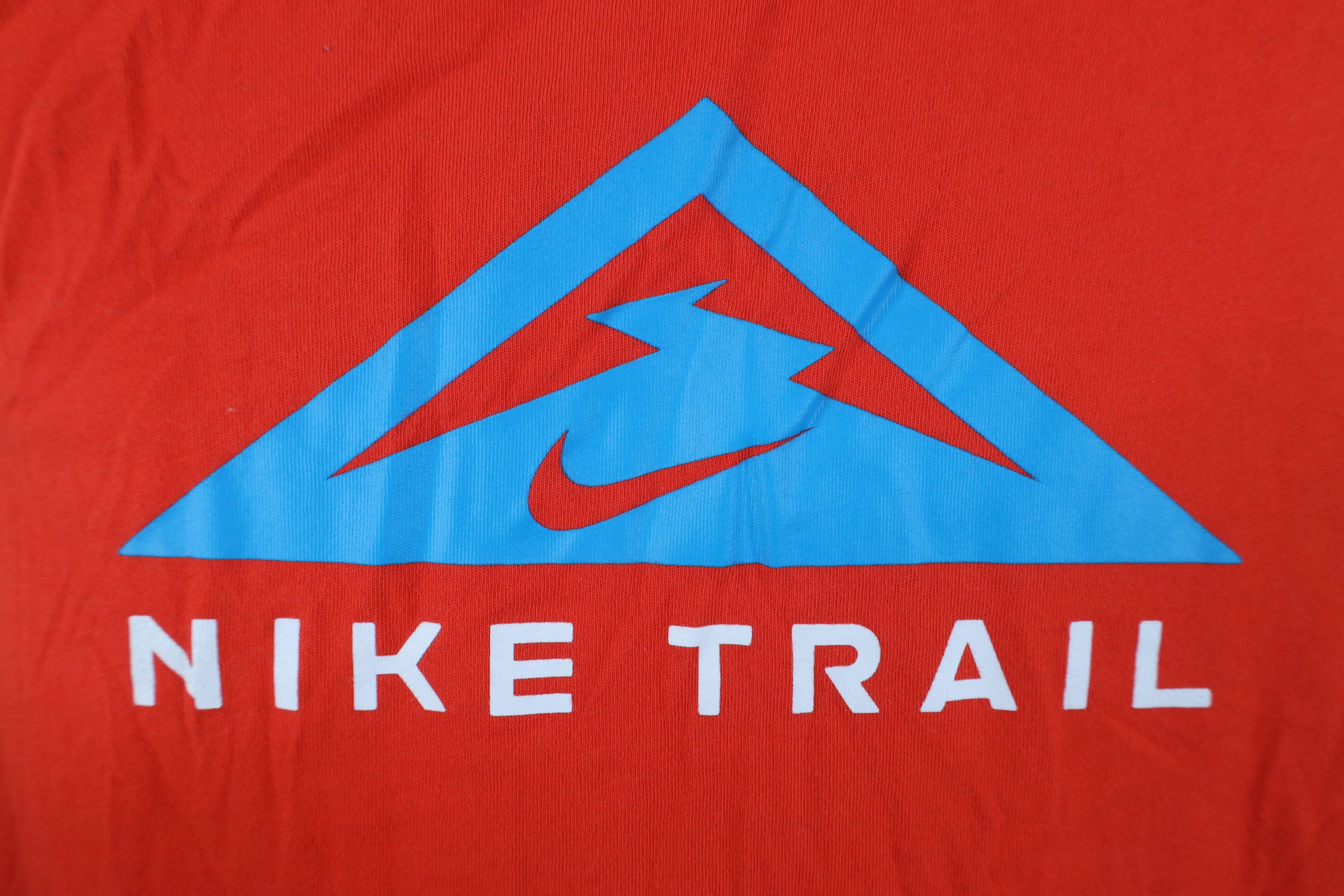 Nike Nike Trail Center Swoosh Running Mountain T-Shirt Orange Size US L / EU 52-54 / 3 - 4 Thumbnail