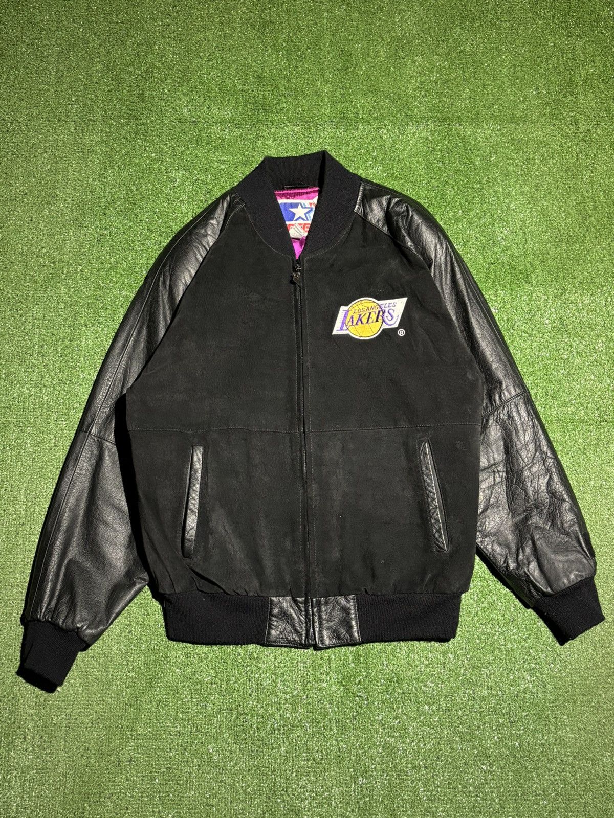 Starter Starter Lakers Suede Leather Jacket Size US M / EU 48-50 / 2 - 1 Thumbnail