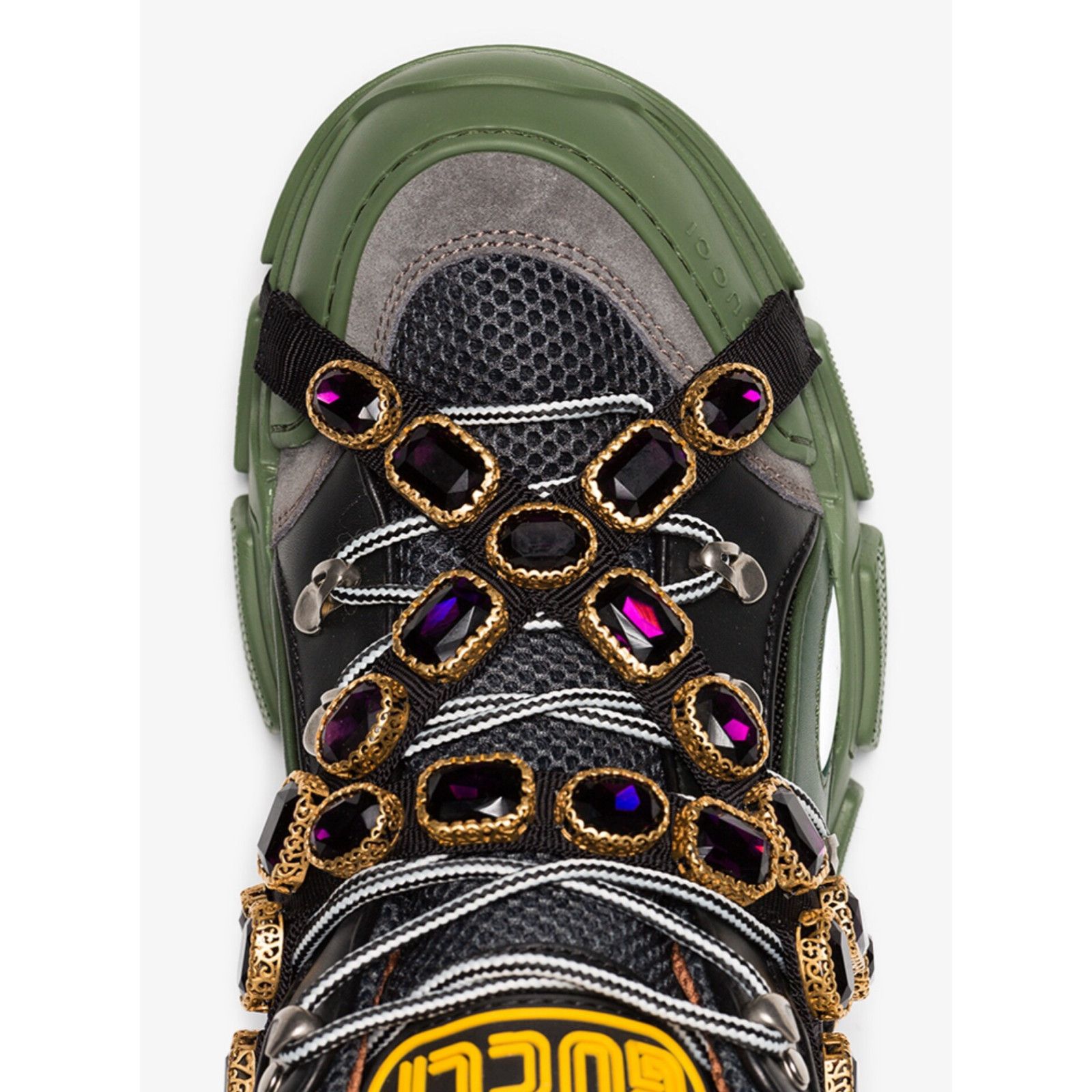 Gucci Womens Journey Flashtrek Crystal Hiker Low Boot Sneaker 37 Size US 7 / IT 37 - 7 Thumbnail