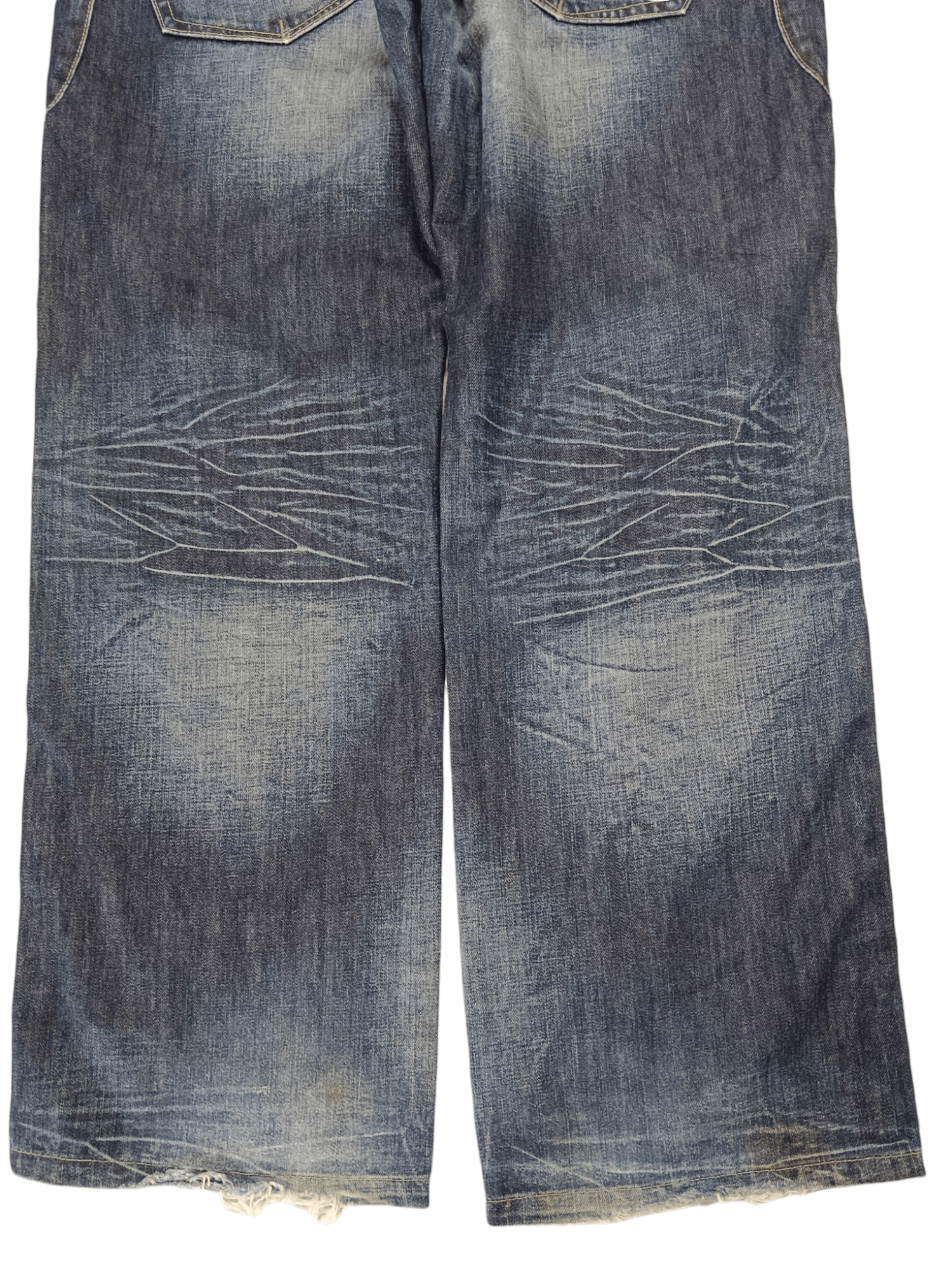 Marithe + Francois Girbaud 🔥Hot🔥 MFG Embroidery Baggy Denim Size US 35 - 5 Thumbnail