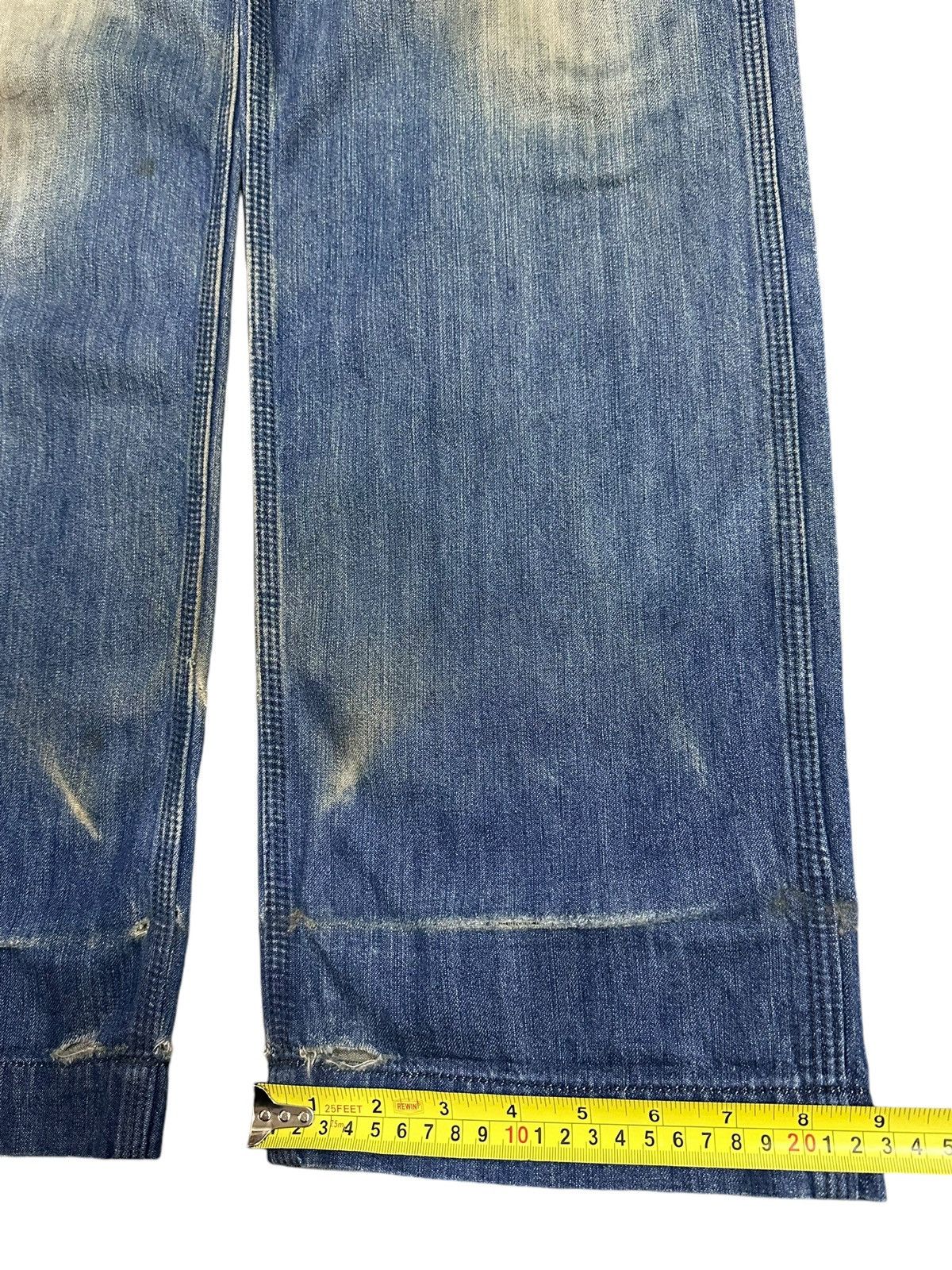 Lee Vintage 90s Lee Mud Faded Wash Distressed Carpenter Jeans Size US 30 / EU 46 - 17 Thumbnail