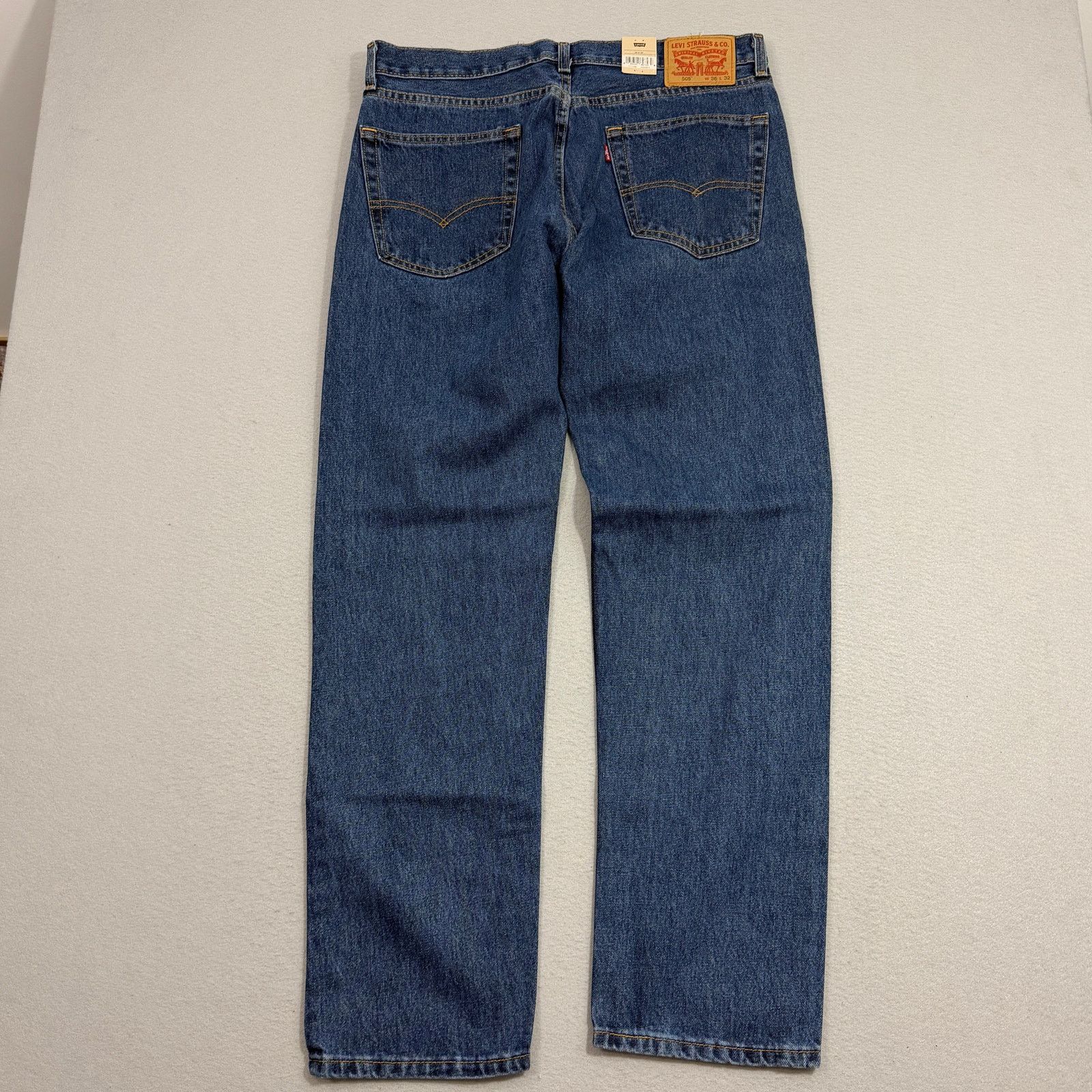 Levi's Levis 505 Regular Fit Jeans Men's 36x32 Blue NEW NWT Size US 36 / EU 52 - 7 Thumbnail