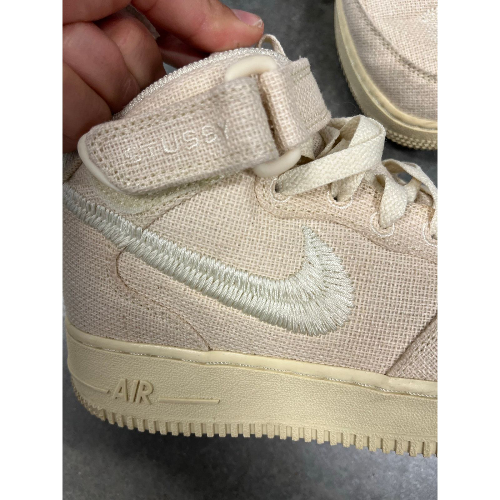 Stussy Stussy X Nike Air Force 1 Mid ‘Fossil’ - Size 6 Size US 6 / EU 39 - 4 Thumbnail