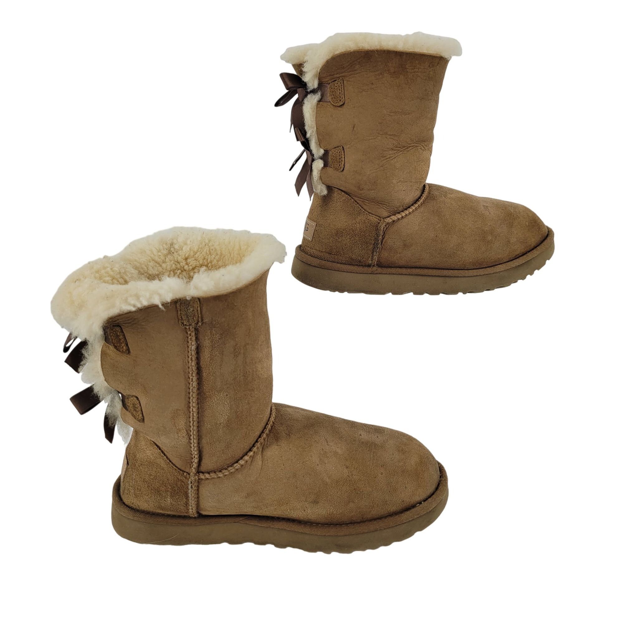 Other UGG Australia Bailey Bow II Leather Boots 8 Chestnut Shearli Size US 8 / IT 38 - 9 Thumbnail