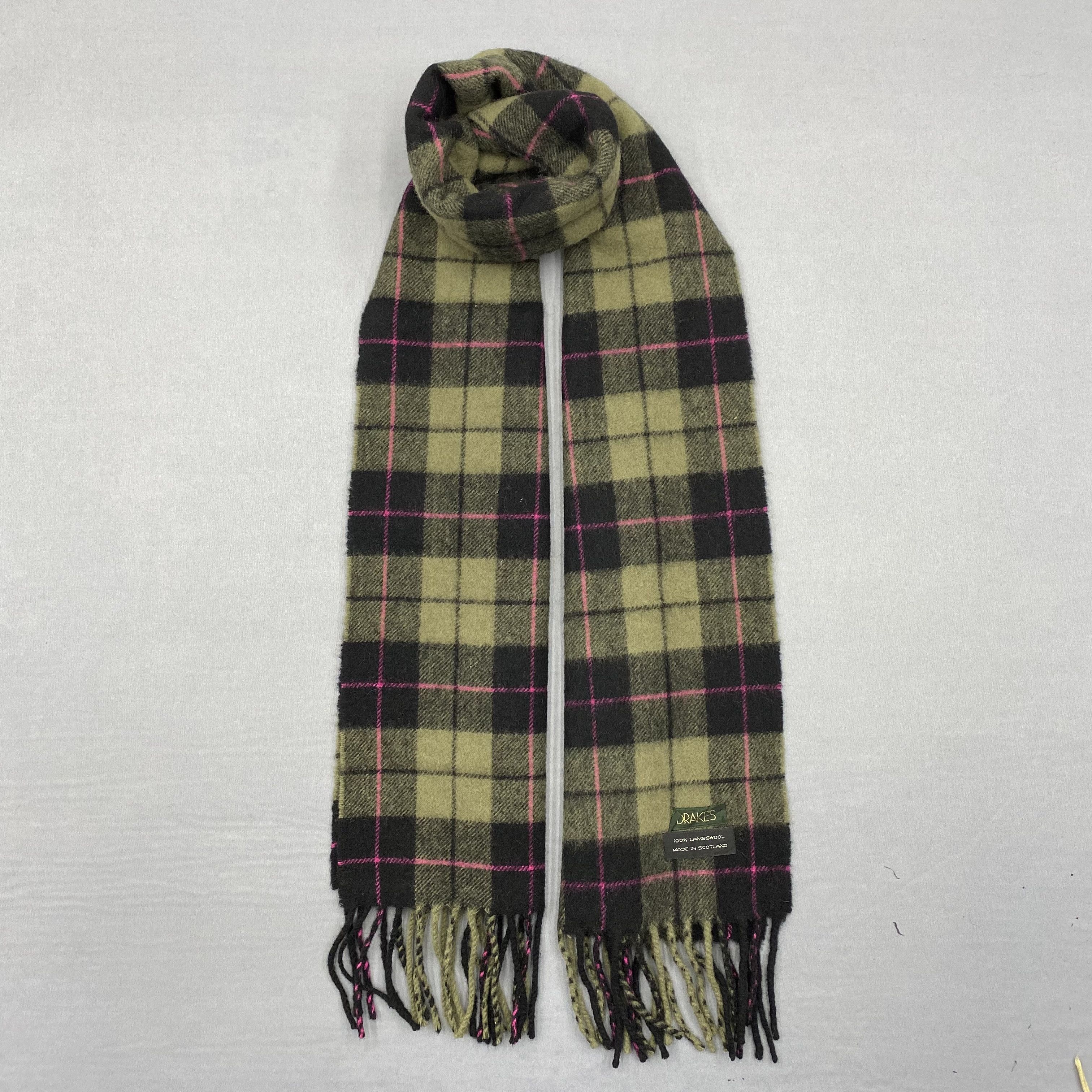 Aime Leon Dore × Drake's ALD x Drake's Fair Isle Scarf Lambswool