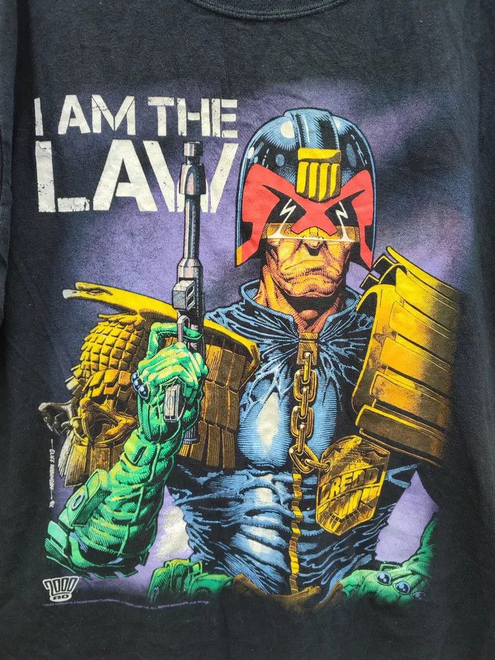 Vintage JUDGE DREDD I Am The Law T SHIRT S vintage Cliff Robinson Size US S / EU 44-46 / 1 - 6 Thumbnail
