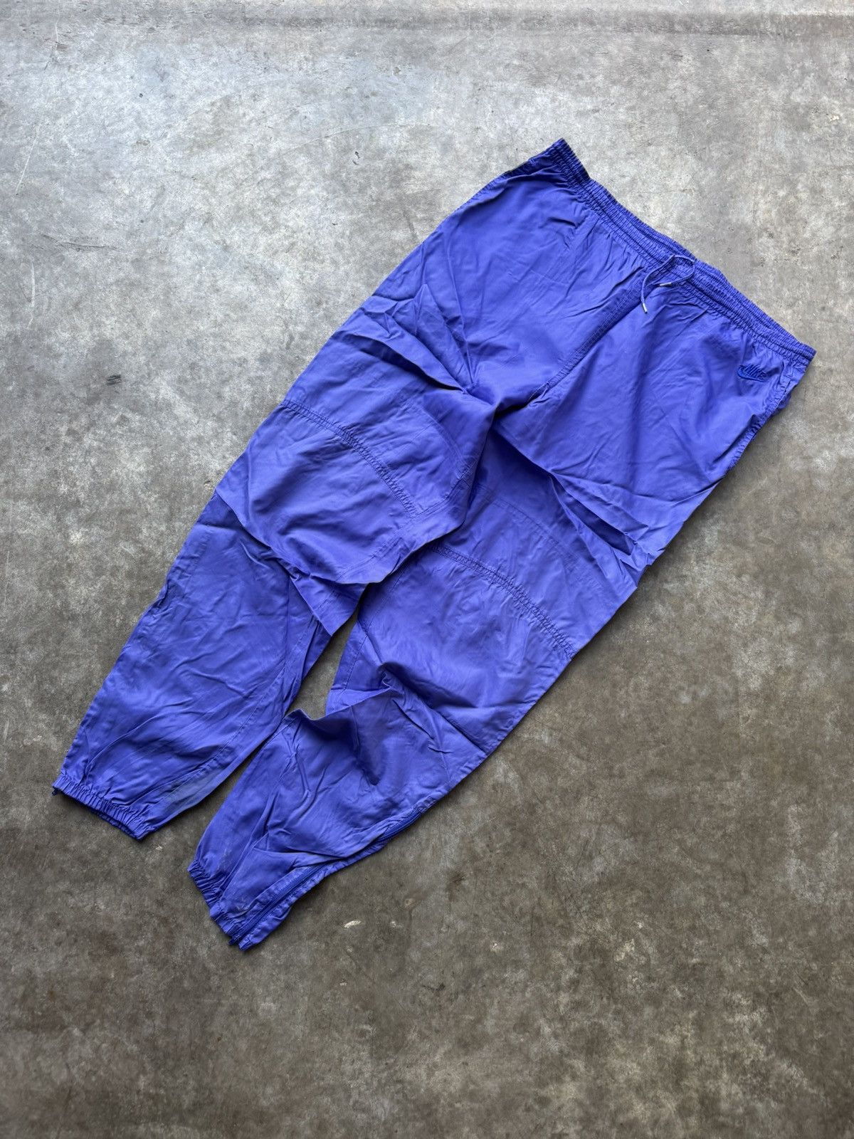 Nike × Vintage Vintage 80’s/90’s Nike Baggy Jogger Track Pants Nylon Size US 34 / EU 50 - 1 Thumbnail