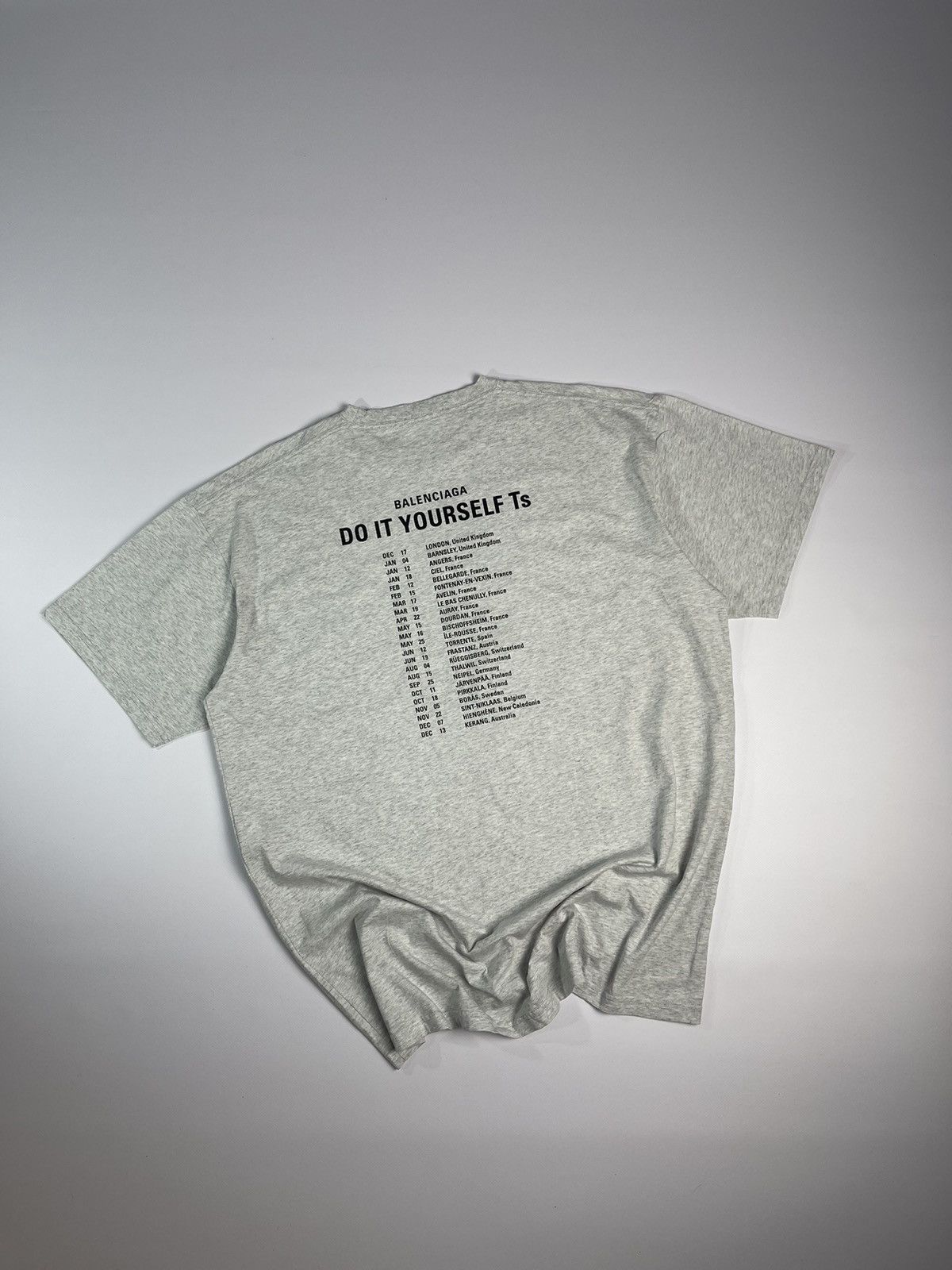 image of Balenciaga Do It Yourself Ts Logo T-Shirt 2017, Men's (Size Large)