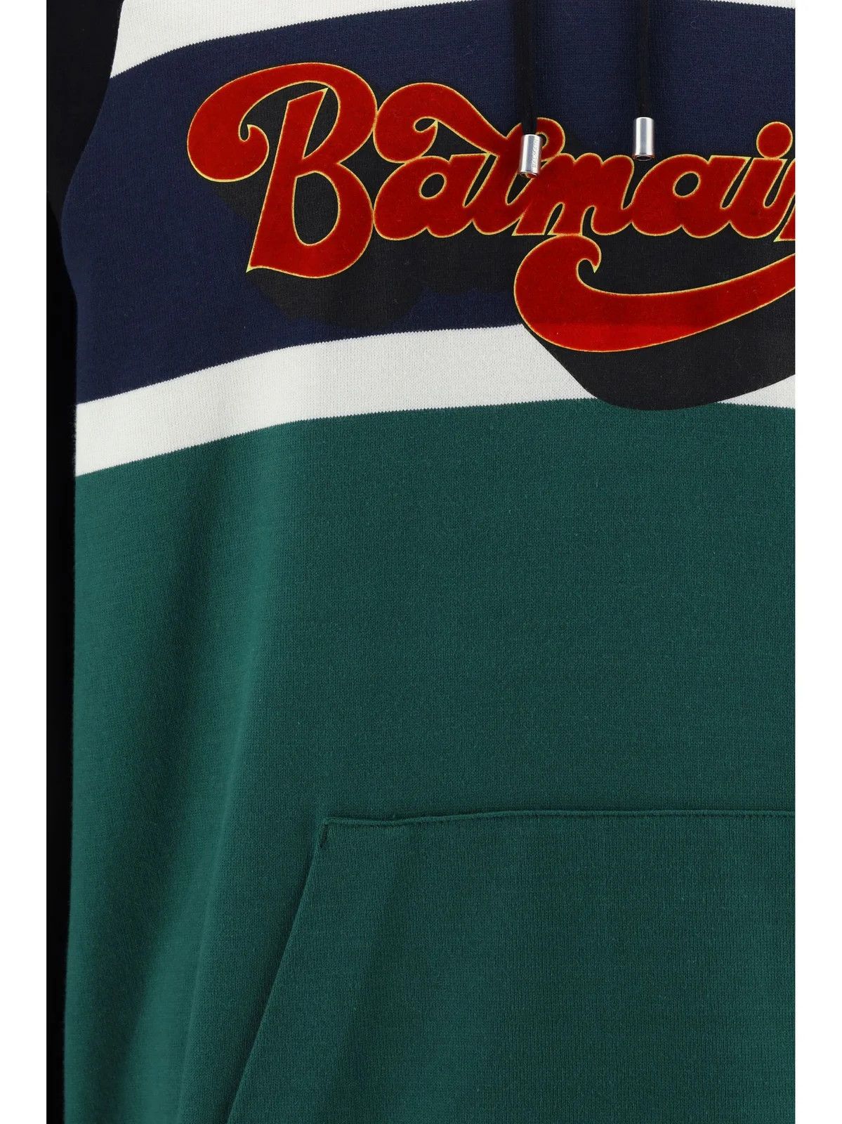 Balmain o1s1wg110125 Logo Printed Hoodie in Multicolor Size US M / EU 48-50 / 2 - 3 Thumbnail