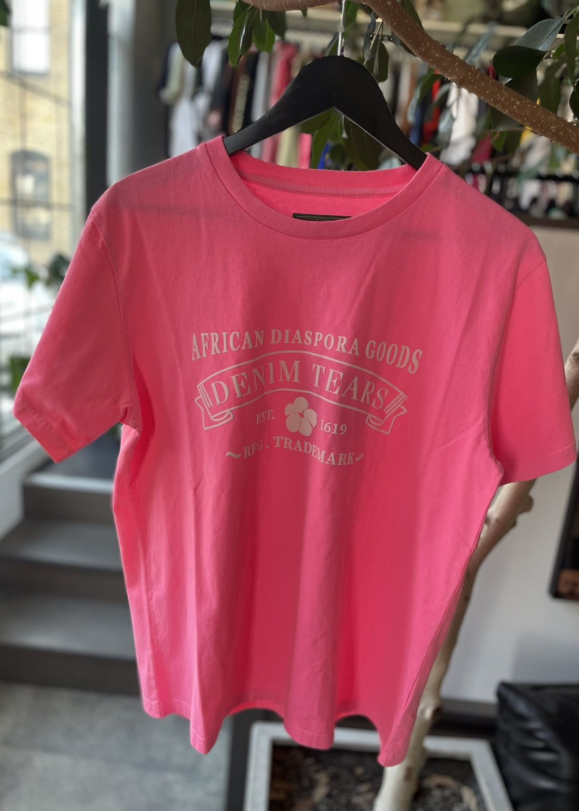 DENIM TEARS Denim Tears ADG Tee Pink Size US L / EU 52-54 / 3 - 2 Thumbnail