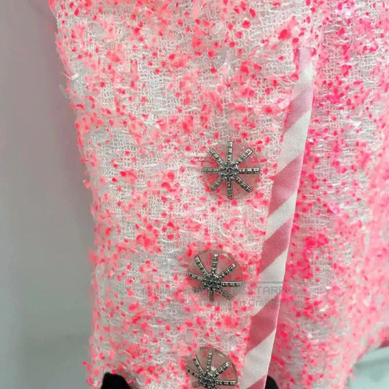 Chanel Chanel Pink Polyester Women's Jacket . Size S / US 4 / IT 40 - 7 Thumbnail