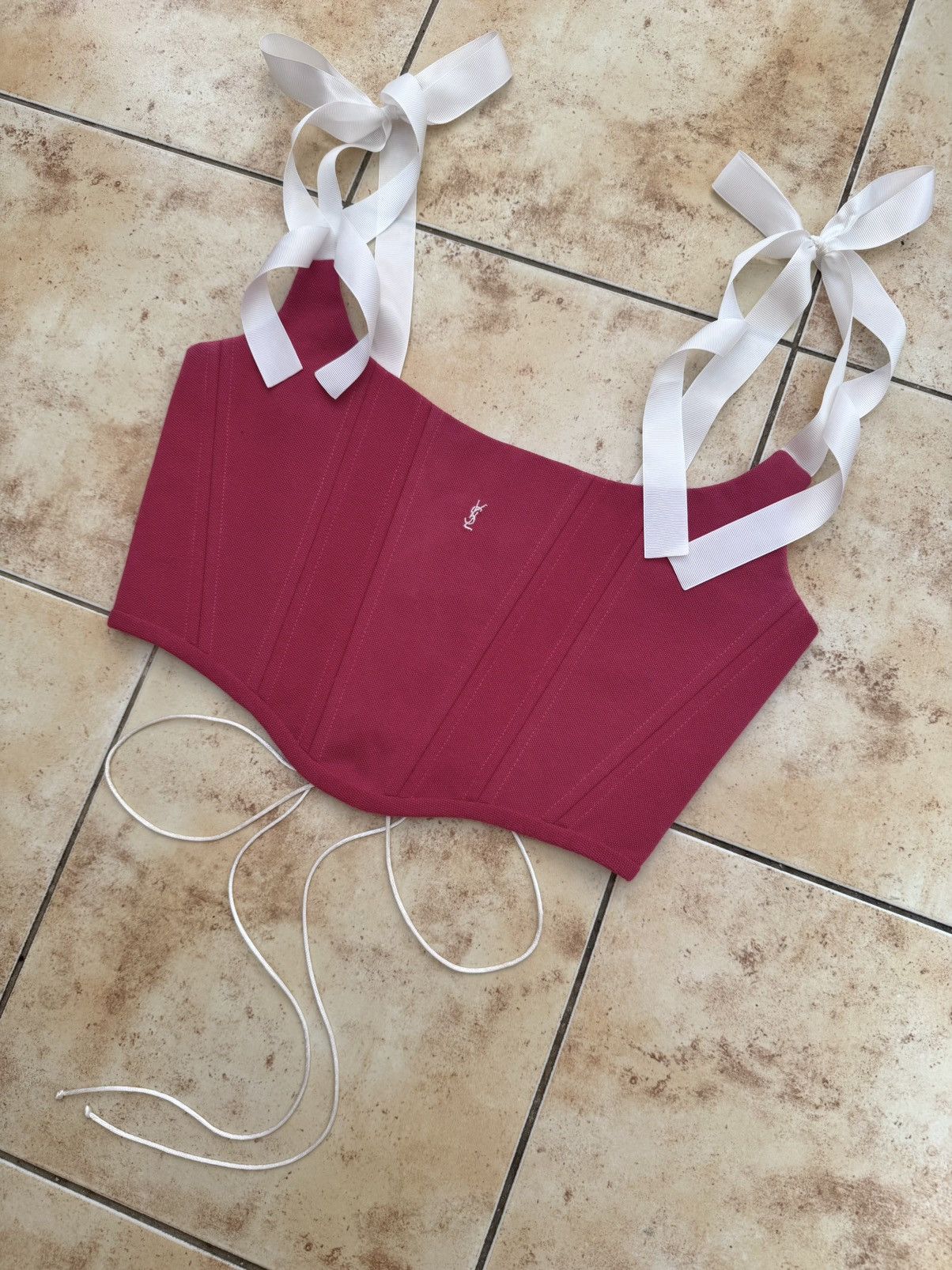 Yves Saint Laurent Upcycle Yves Saint Laurent Corset Size M / US 6-8 / IT 42-44 - 3 Thumbnail