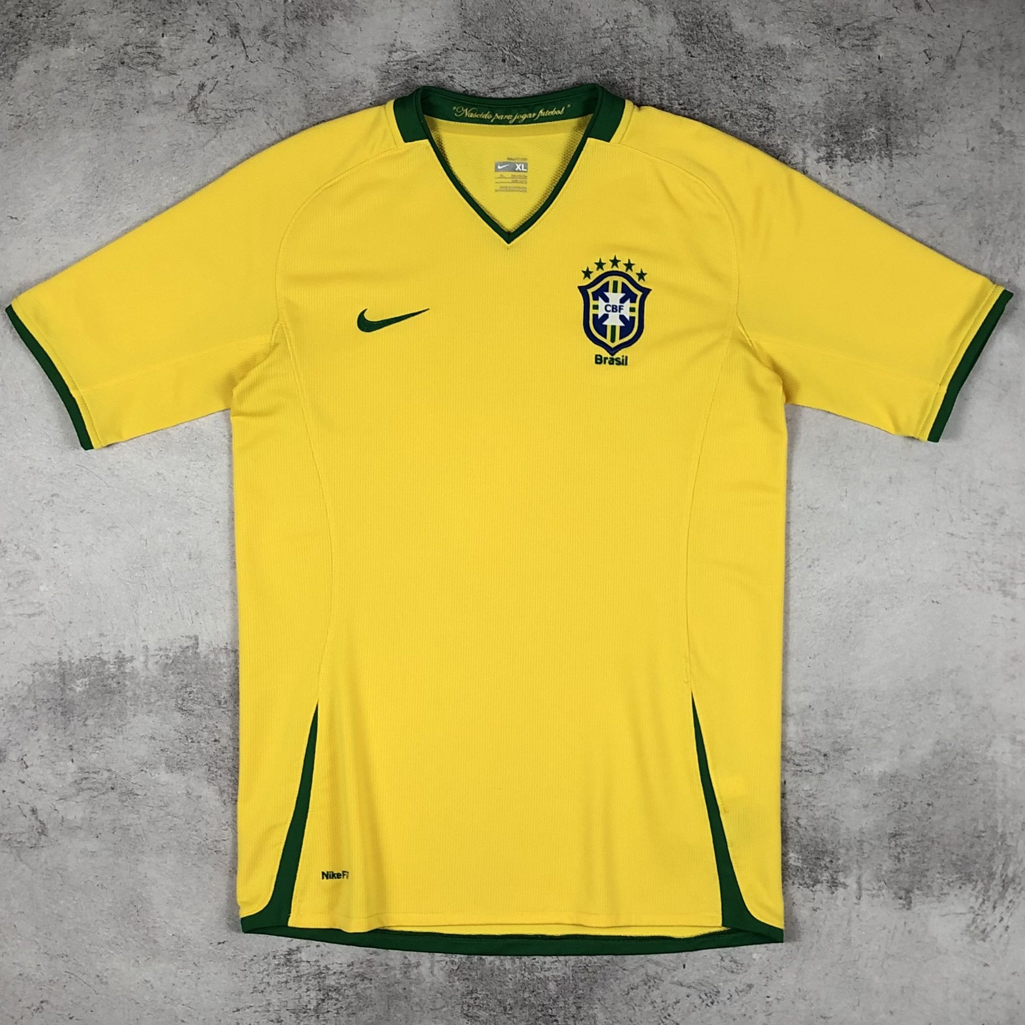 Nike Brazil 2008-2010 Nike Home Soccer Jersey youth XL Size US S / EU 44-46 / 1 - 1 Thumbnail