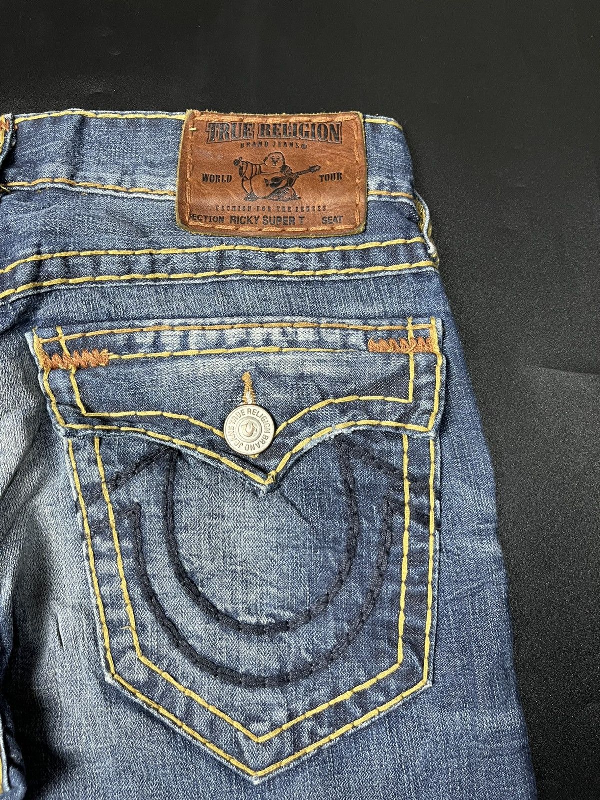 If Six Was Nine TRUE RELIGION TRUE FLARE JEANS Size US 31 - 15 Thumbnail
